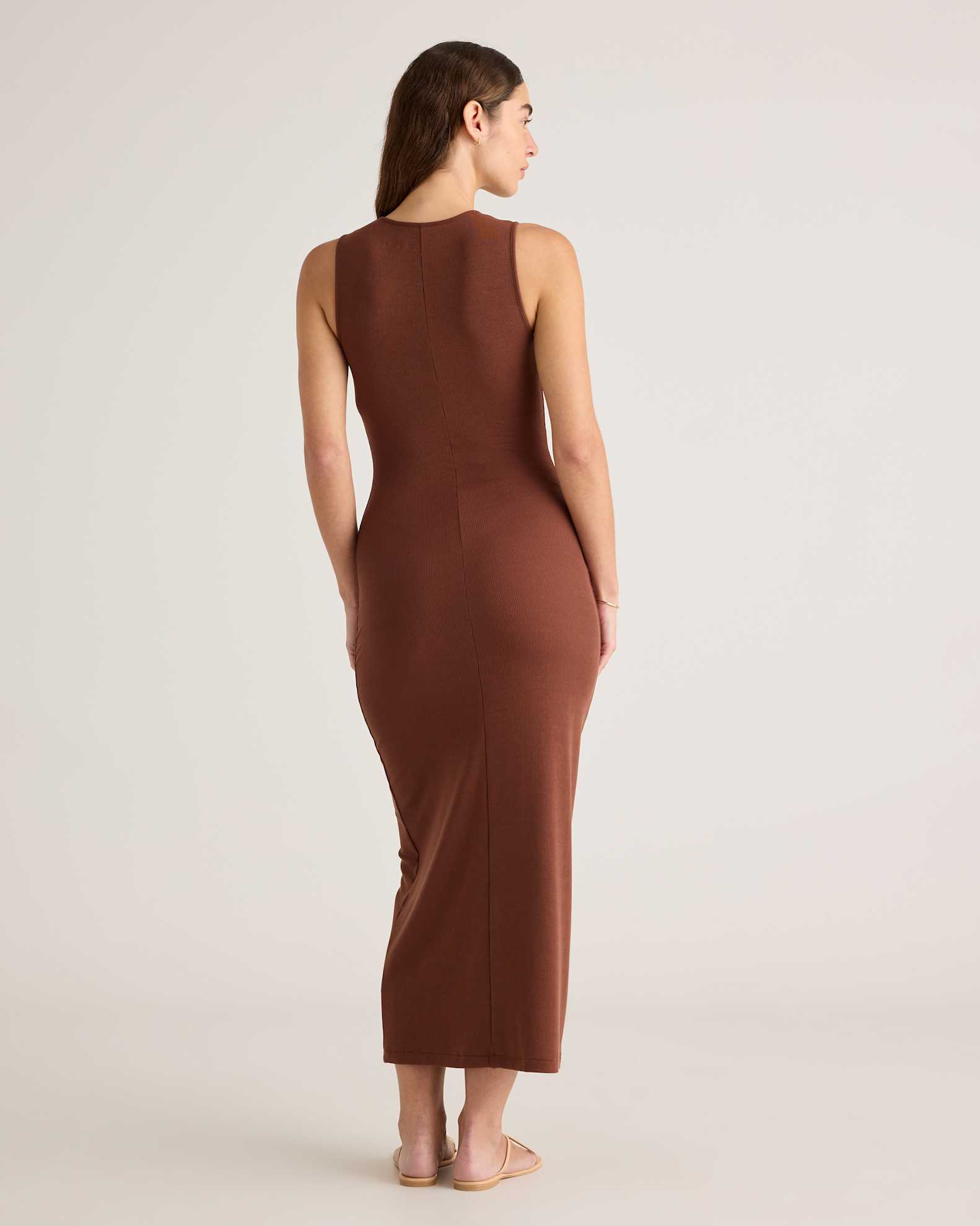 Tencel Rib Knit Tank Midi Dress Tencel Rib Knit Tank Midi Dress