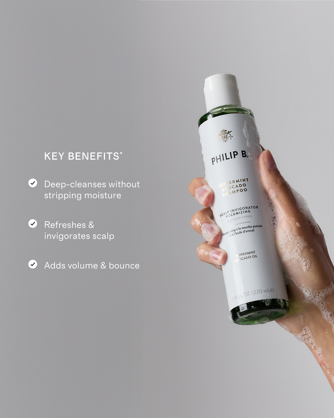 Peppermint Avocado Shampoo by Philip B