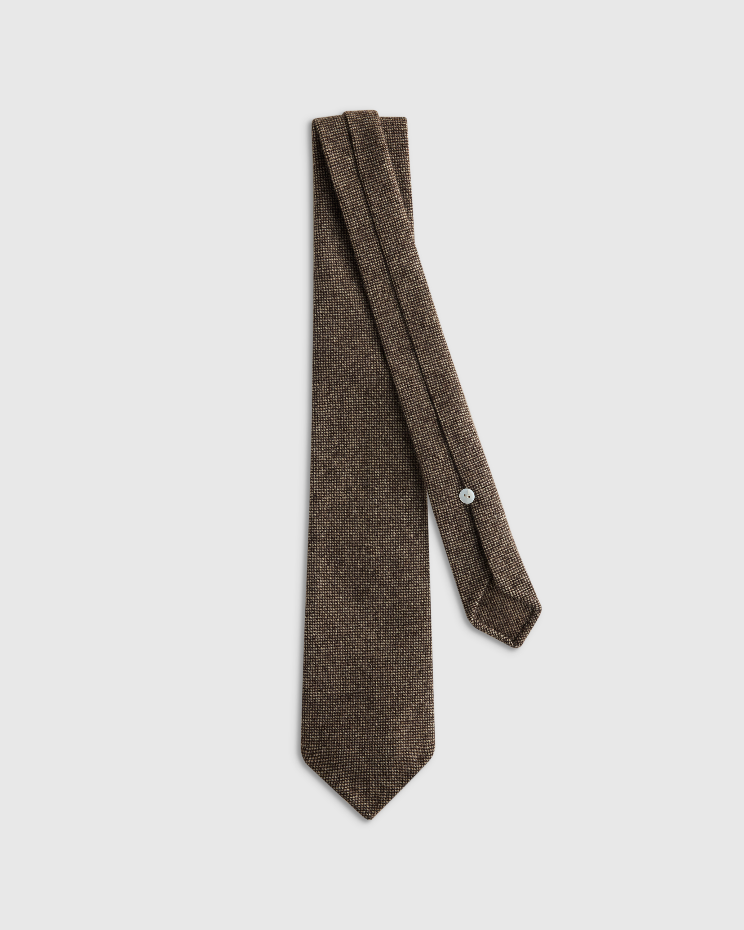 100% Cashmere 3-fold Hand-rolled Tie - thumbnail 3
