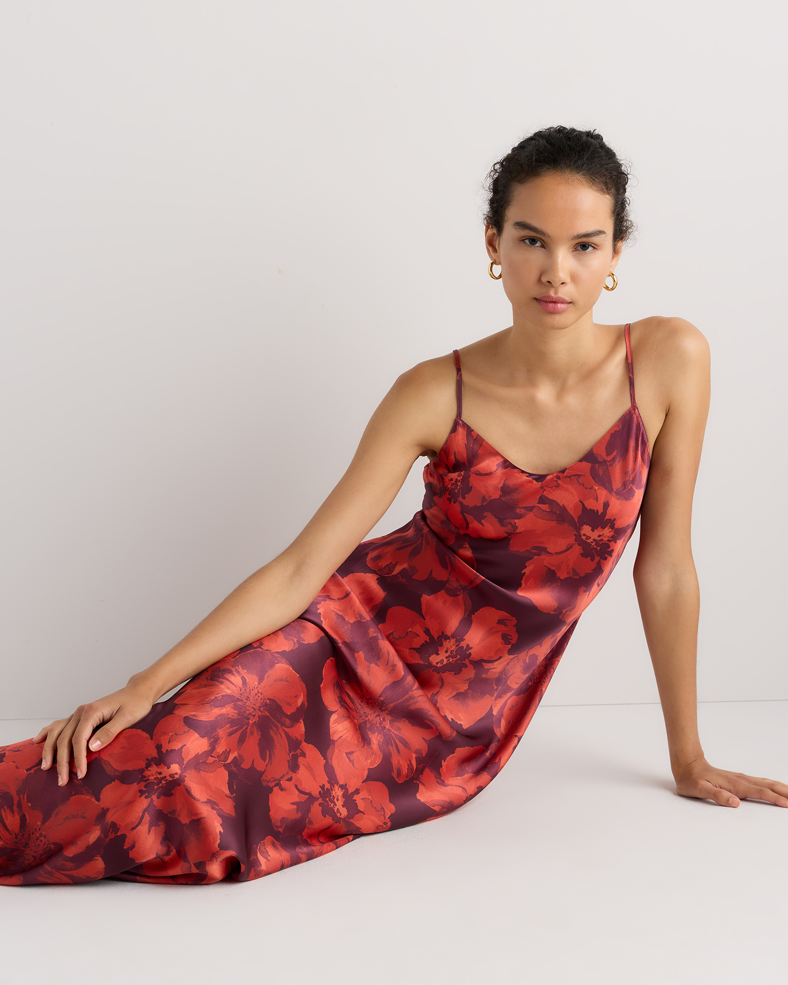 quince silk slip dress 100% Washable Maxi This chic midi 100% Washable Silk Maxi Slip