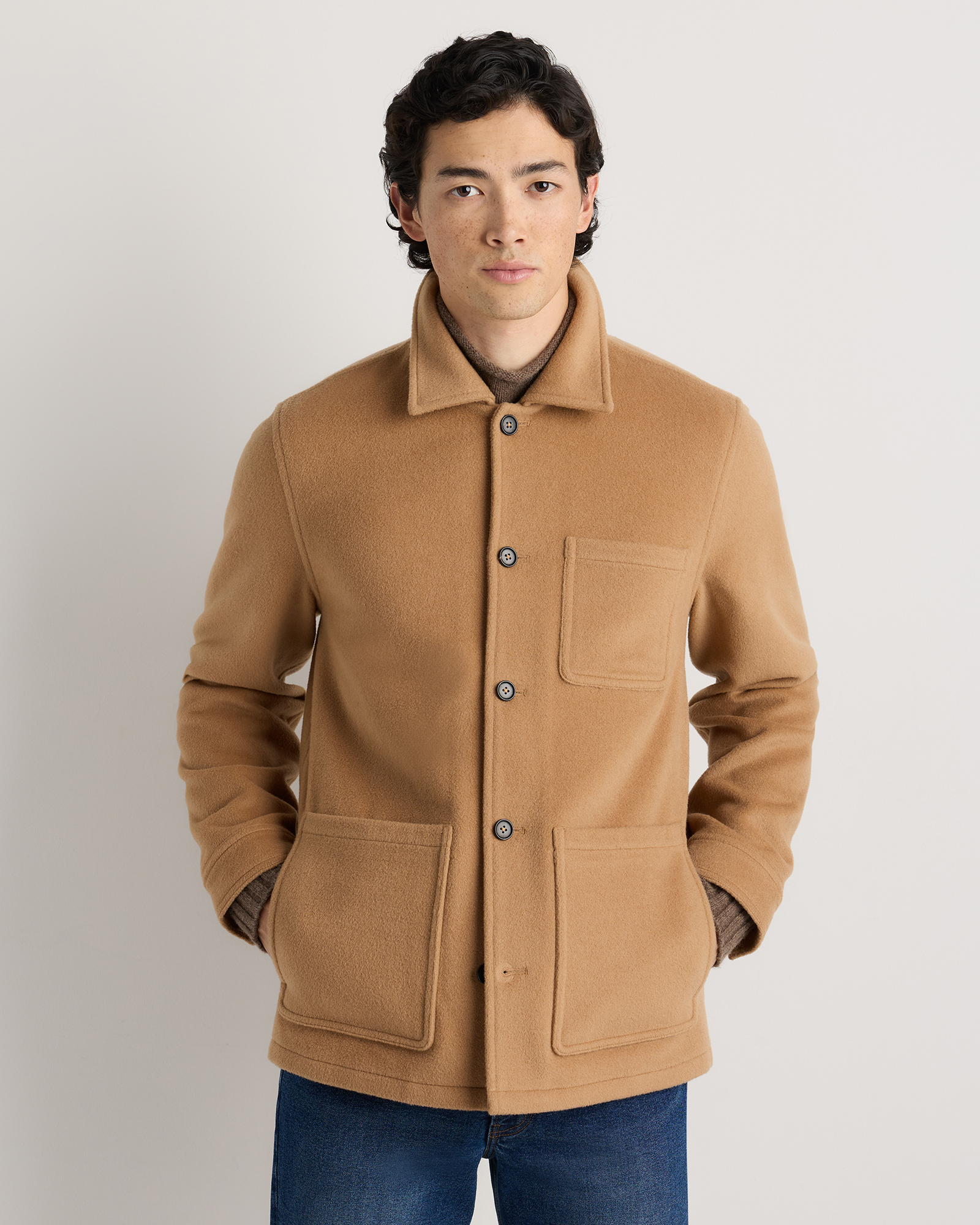 ジャケット・アウター HBEAUTY&YOUTH WOOL CASHMERE WORKY JACKET Wool Cashmere Chore Jacket