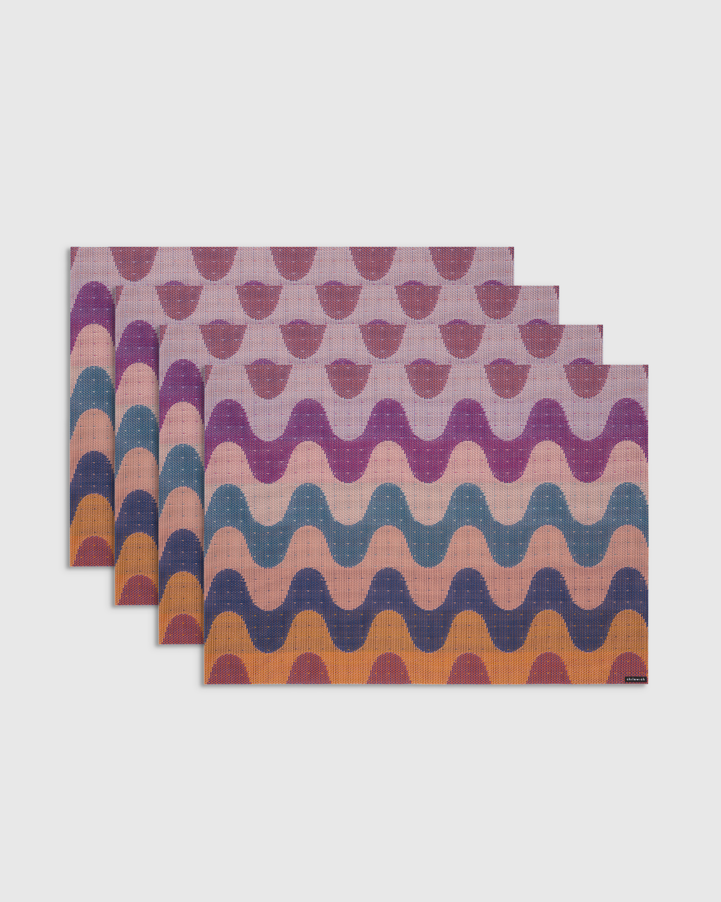 Heatwave Wiggle Easy-Care Rectangular Placemat, Set of 4 by Chilewich