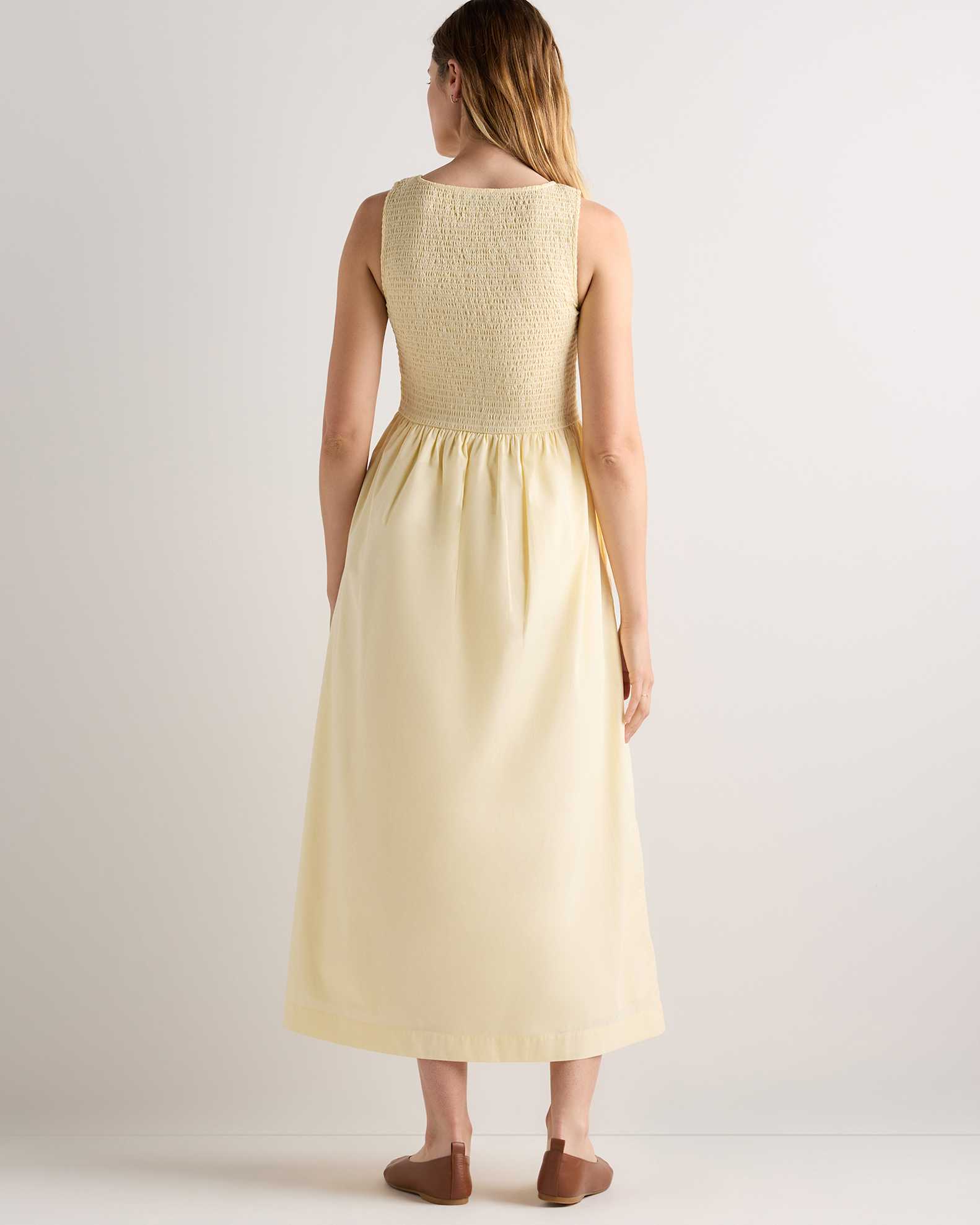 100% Organic Cotton Poplin Boat Neck Maxi Dress 100% Organic Cotton Poplin Boat Neck Maxi Dress