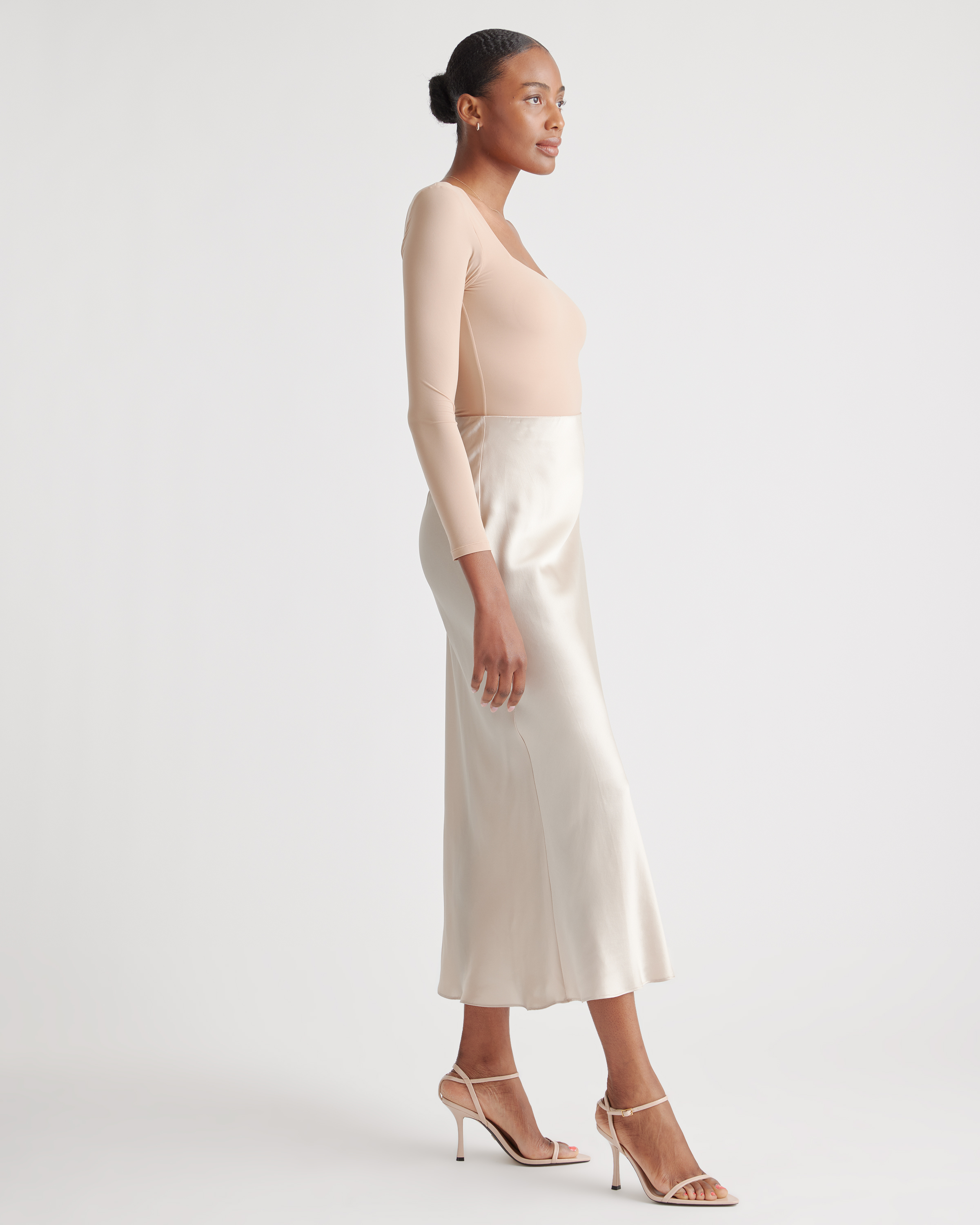 100% Washable Silk Maxi Skirt