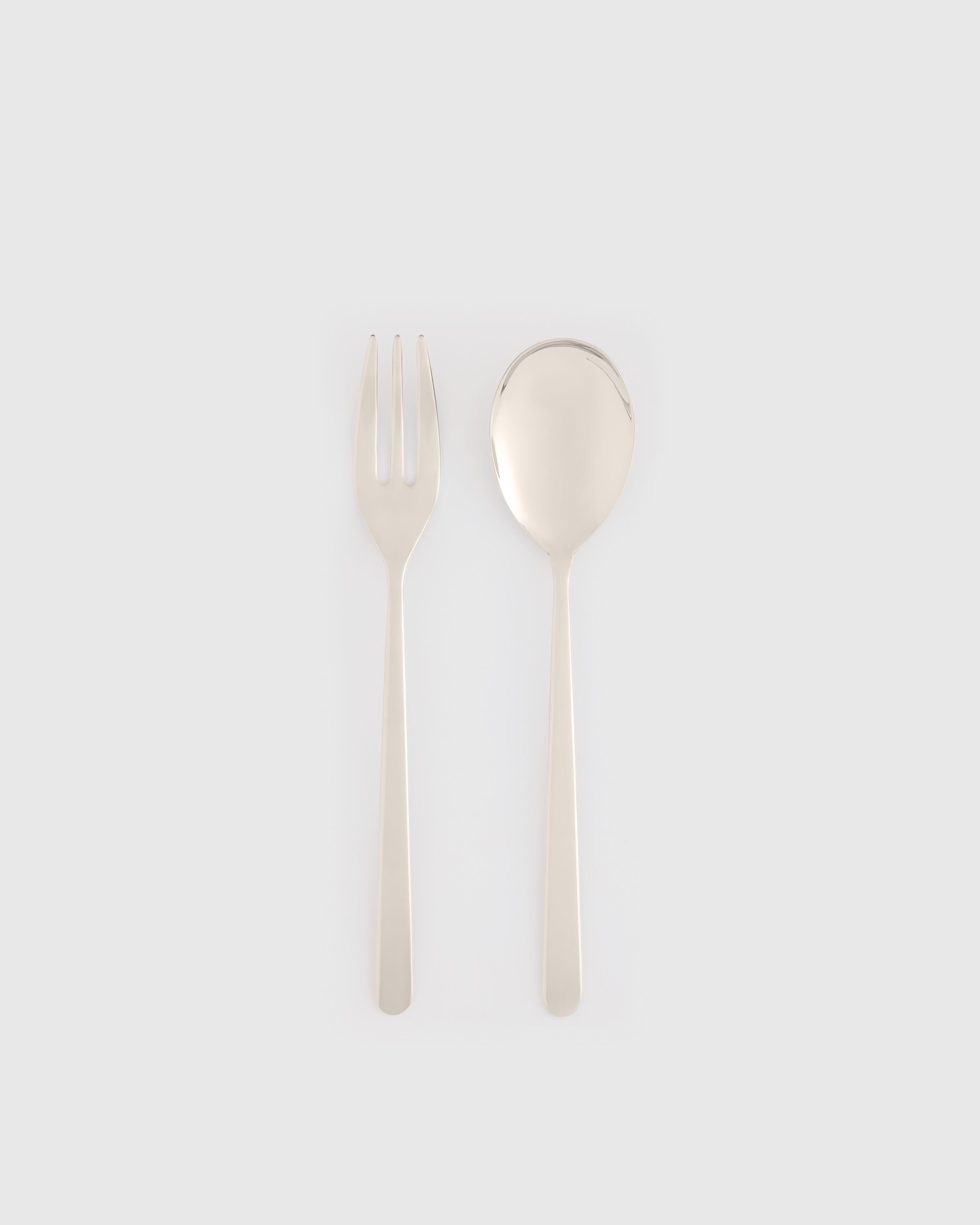 Brushed Stainless Steel Linea 2-Pc Serving Utensil Set by Mepra