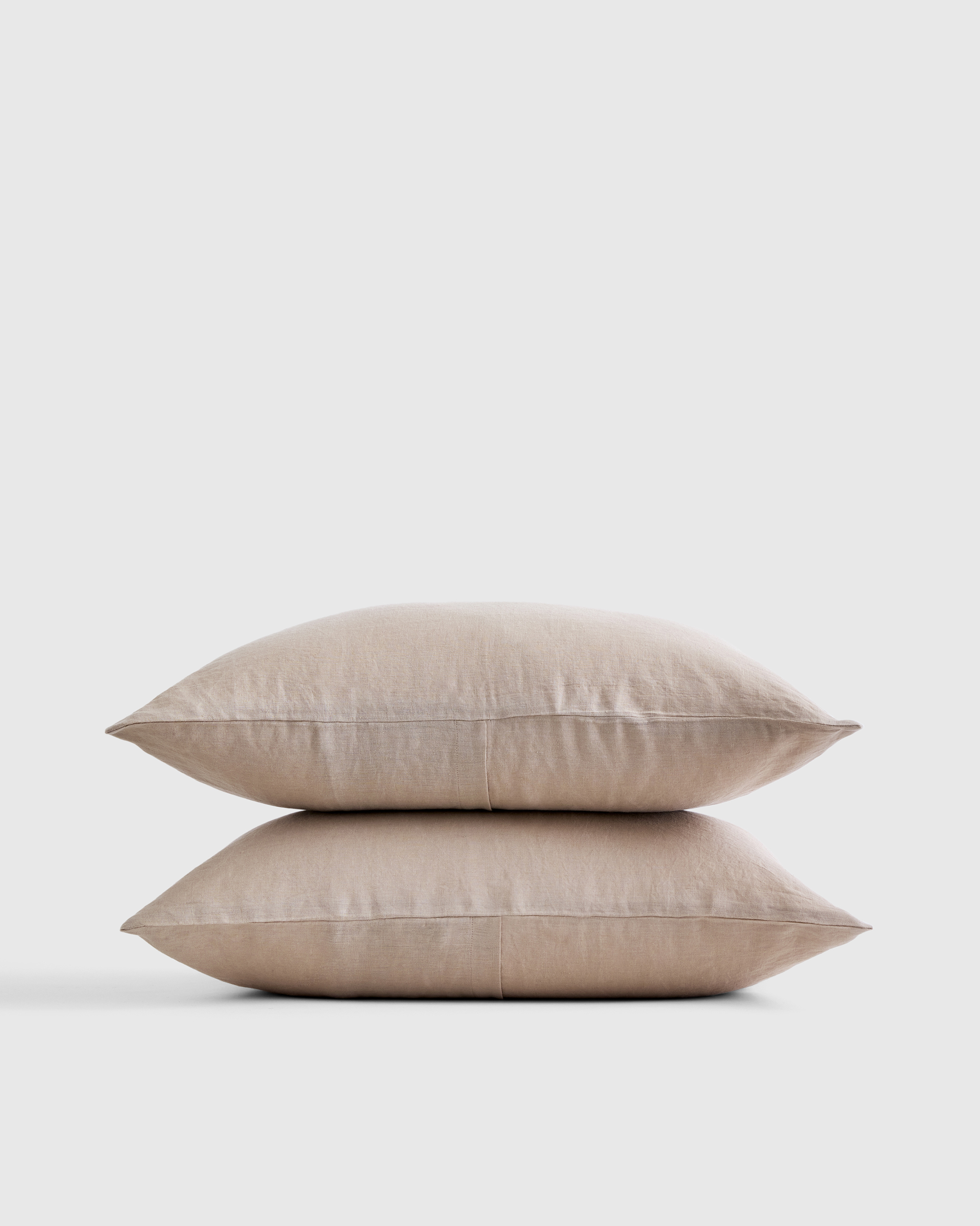 Toffee European Linen Sham Set