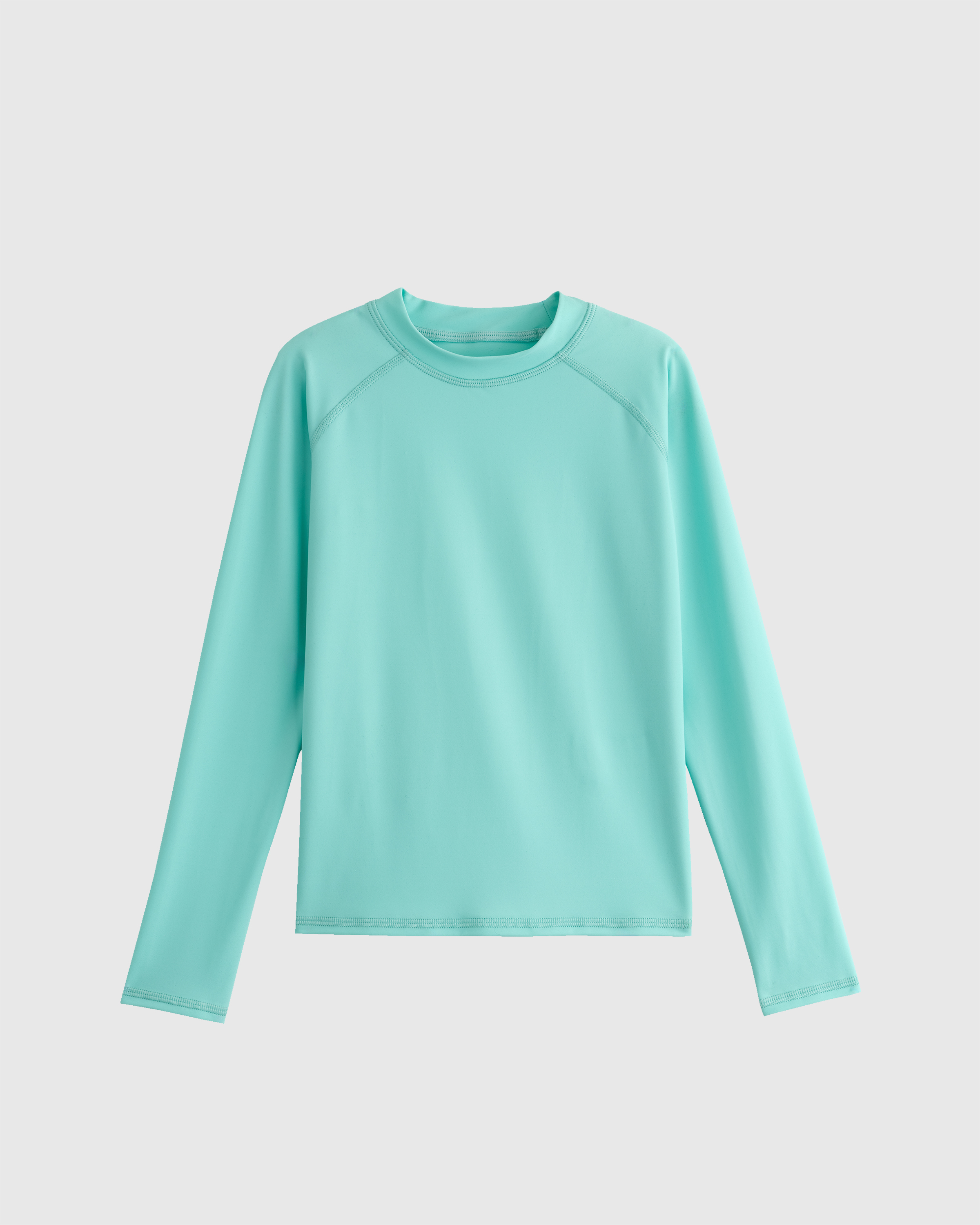 Frozen Blue Long Sleeve Raglan Rash Guard