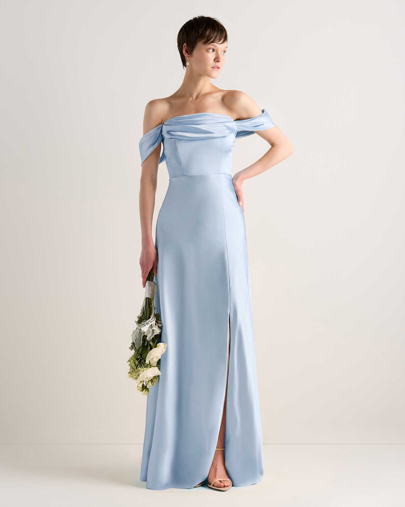 mist blue bridesmaid dresses Azazie Marley