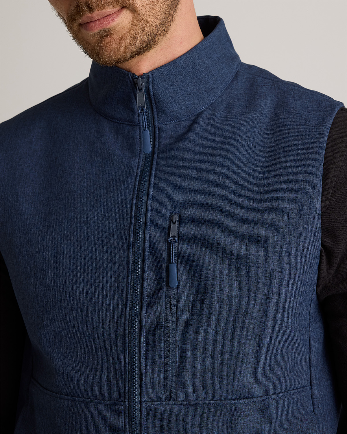 Softshell Fleece-Lined Full-Zip Vest