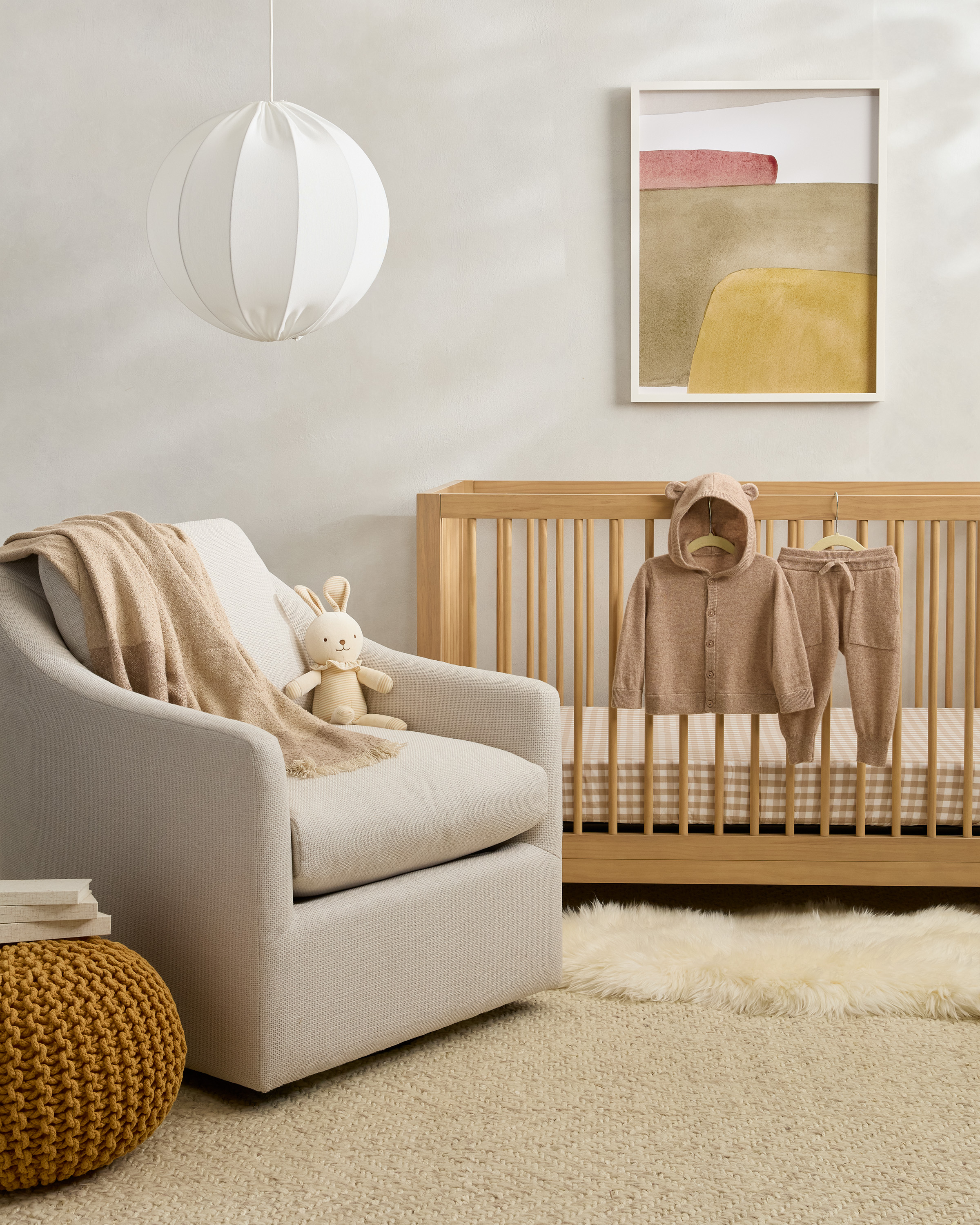 Organic Percale Gingham Crib Sheet 2-Pack - thumbnail 7