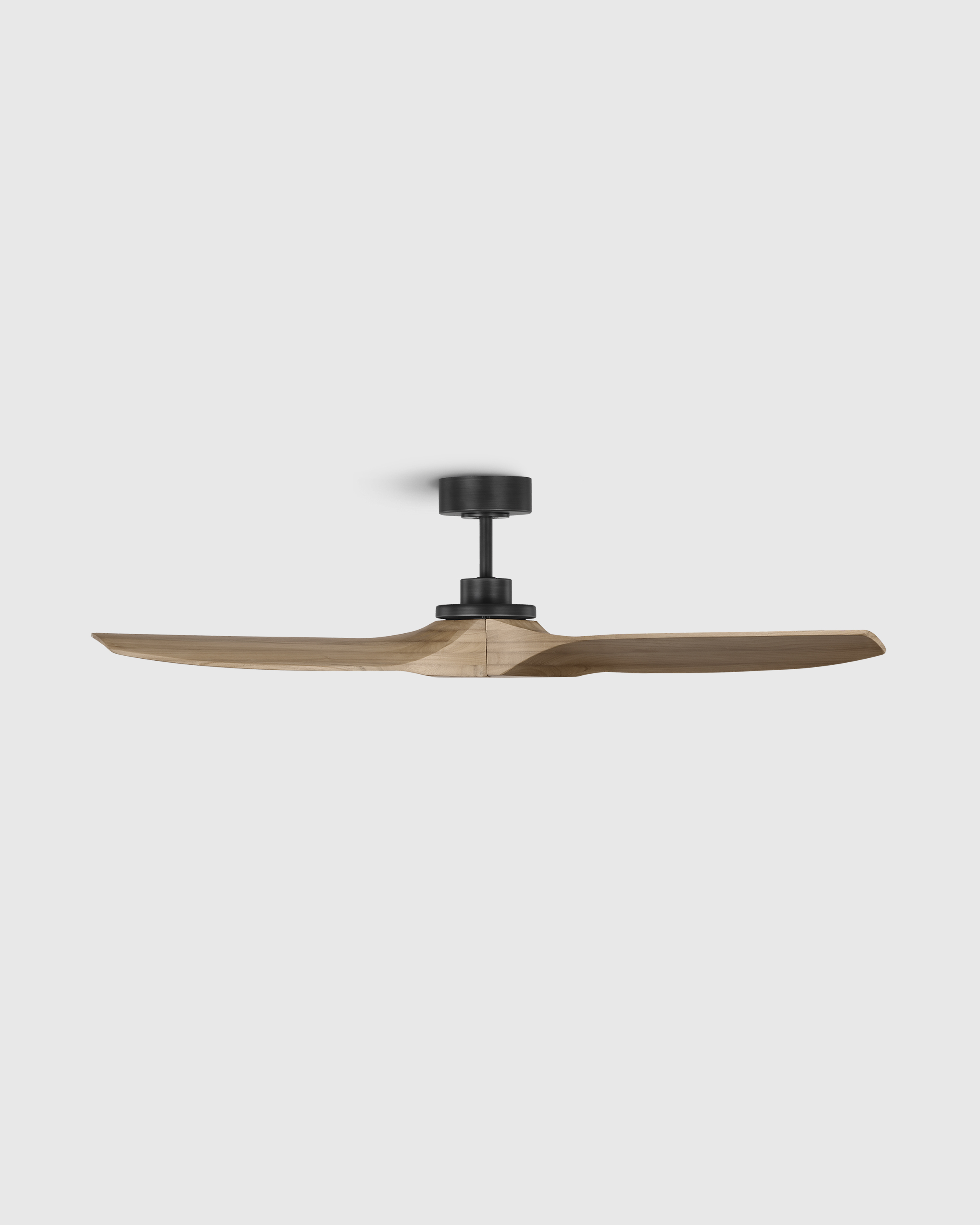 Honey/Black Transitional Wood Blade Ceiling Fan