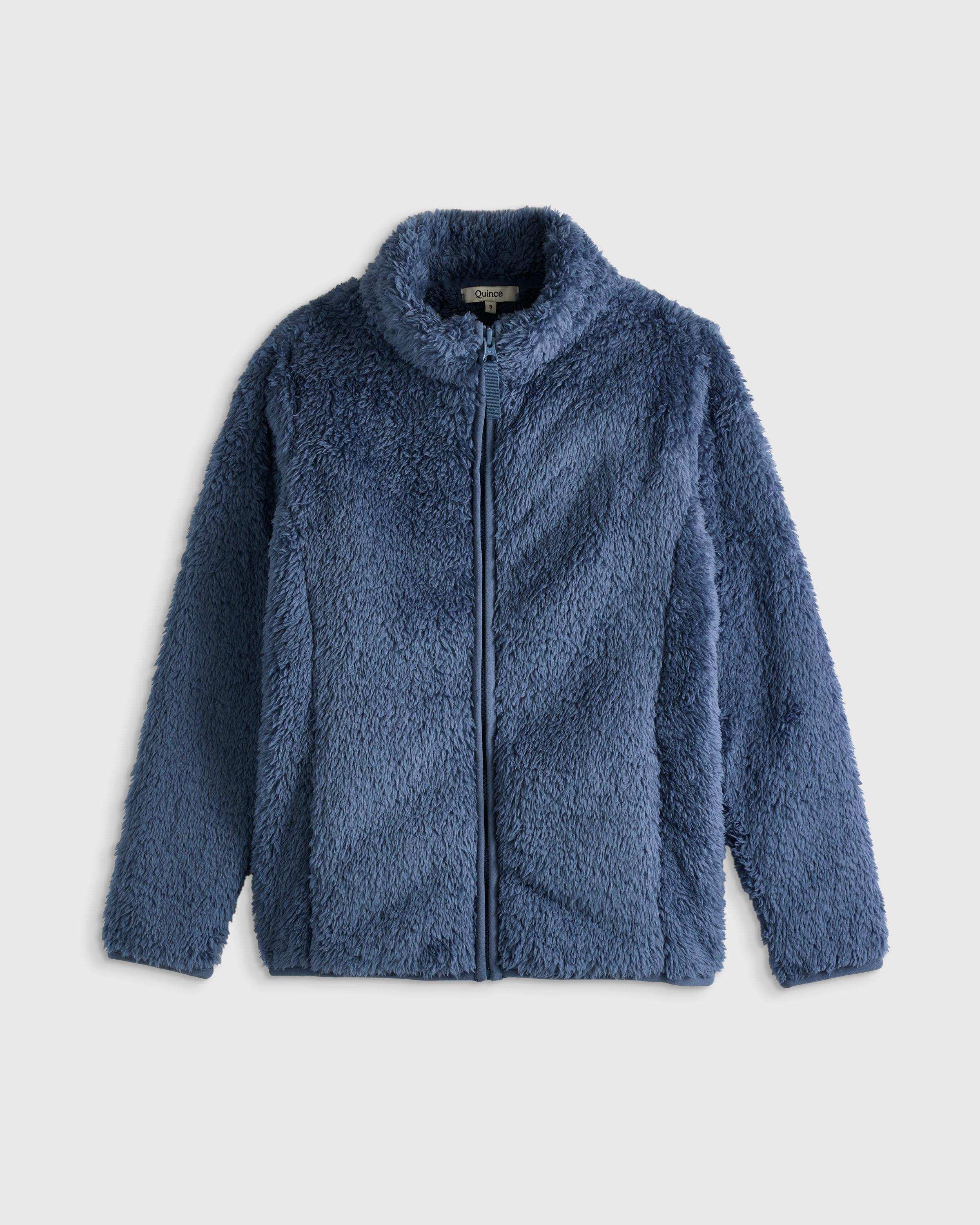 Vintage Blue Recycled Sherpa Fleece Jacket 