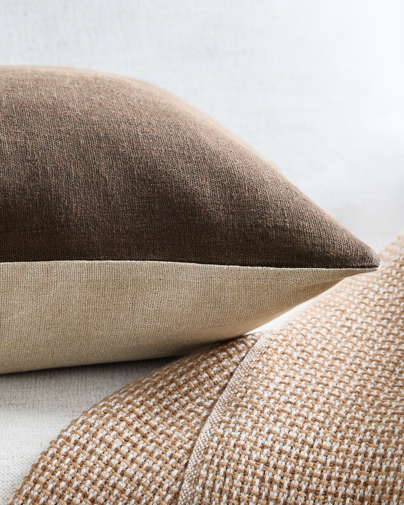 Reversible Linen Bamboo Pillow Cover (Set Of 2)