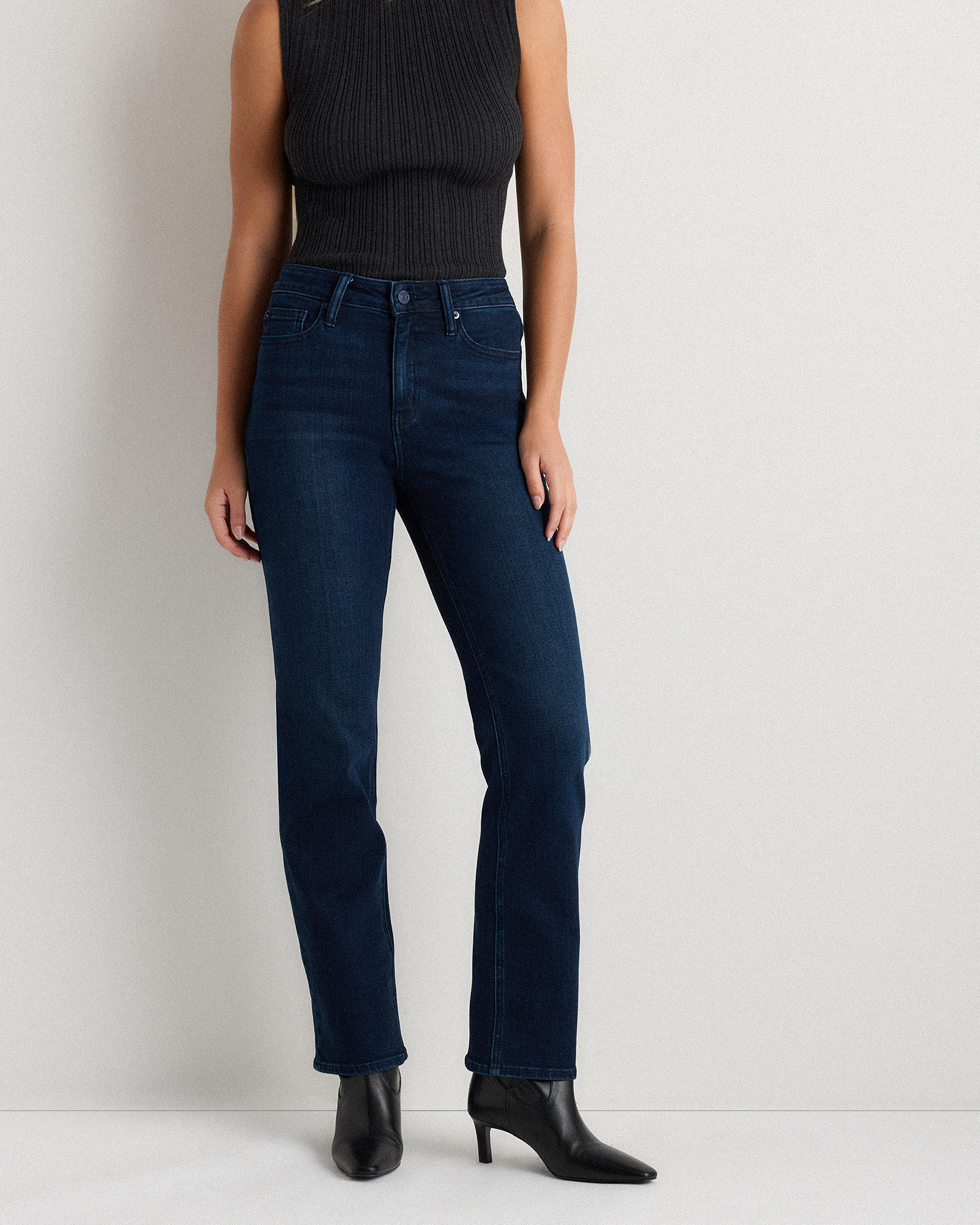 Deep Sea Blue Bella Stretch Straight Jeans