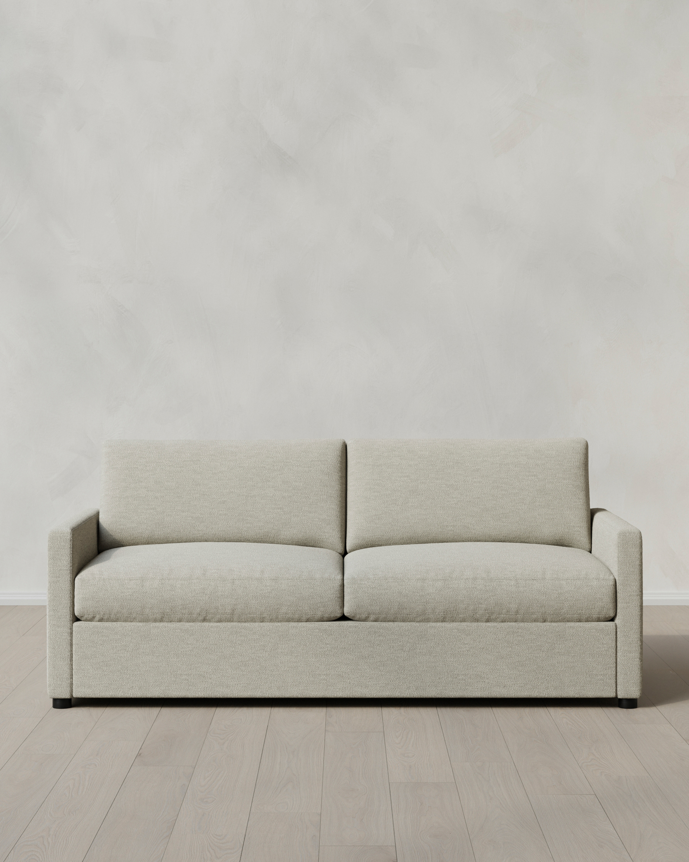 Flax Brennan Sleeper Sofa in Performance Basketweave
