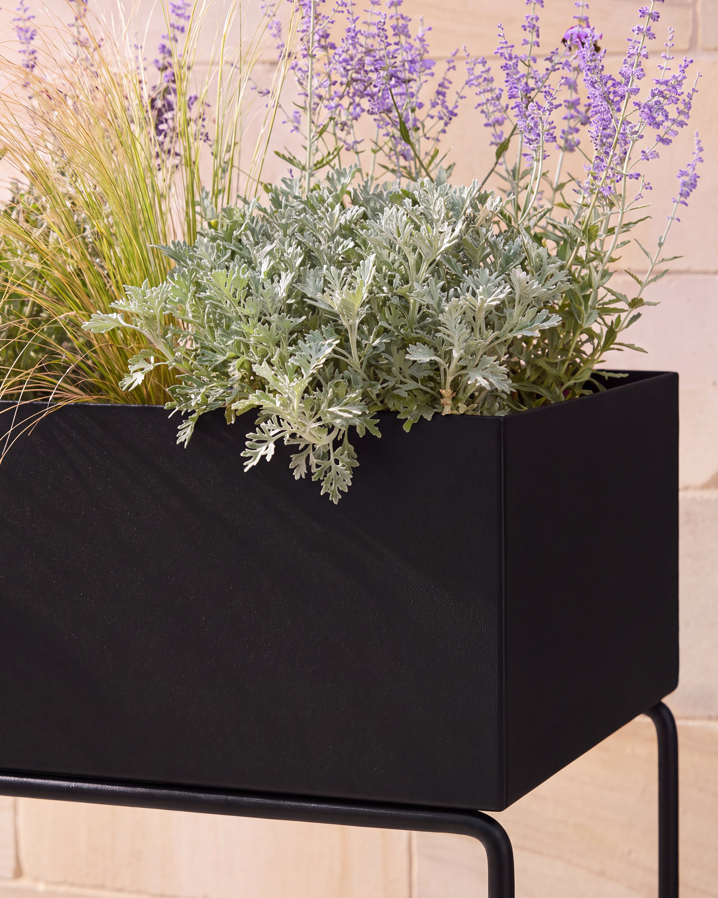 Powder Coated Steel Standing Plant Box - thumbnail 3