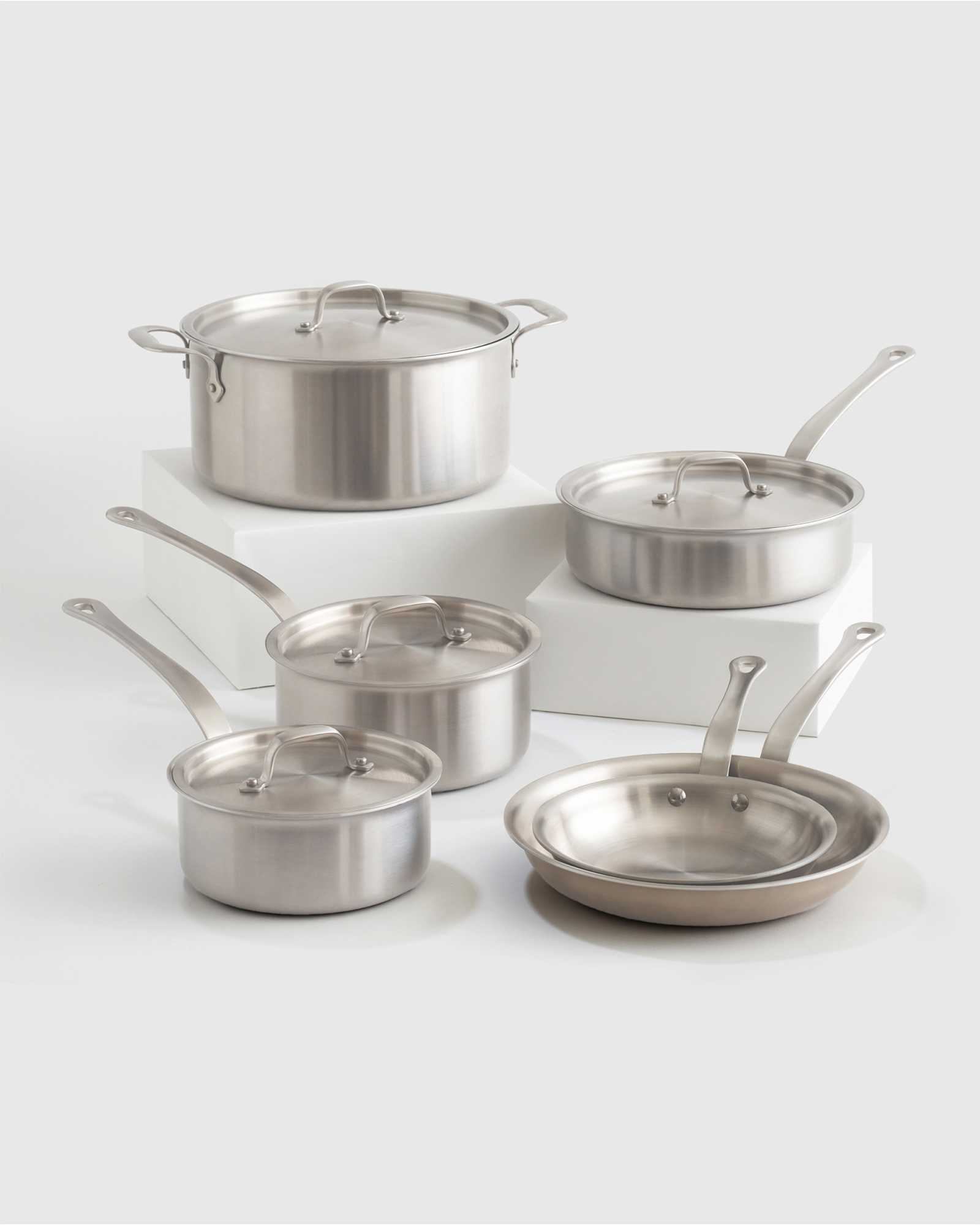 Cookware Website Professional 5-Ply Stainless Steel 10 Piece Cookware Set