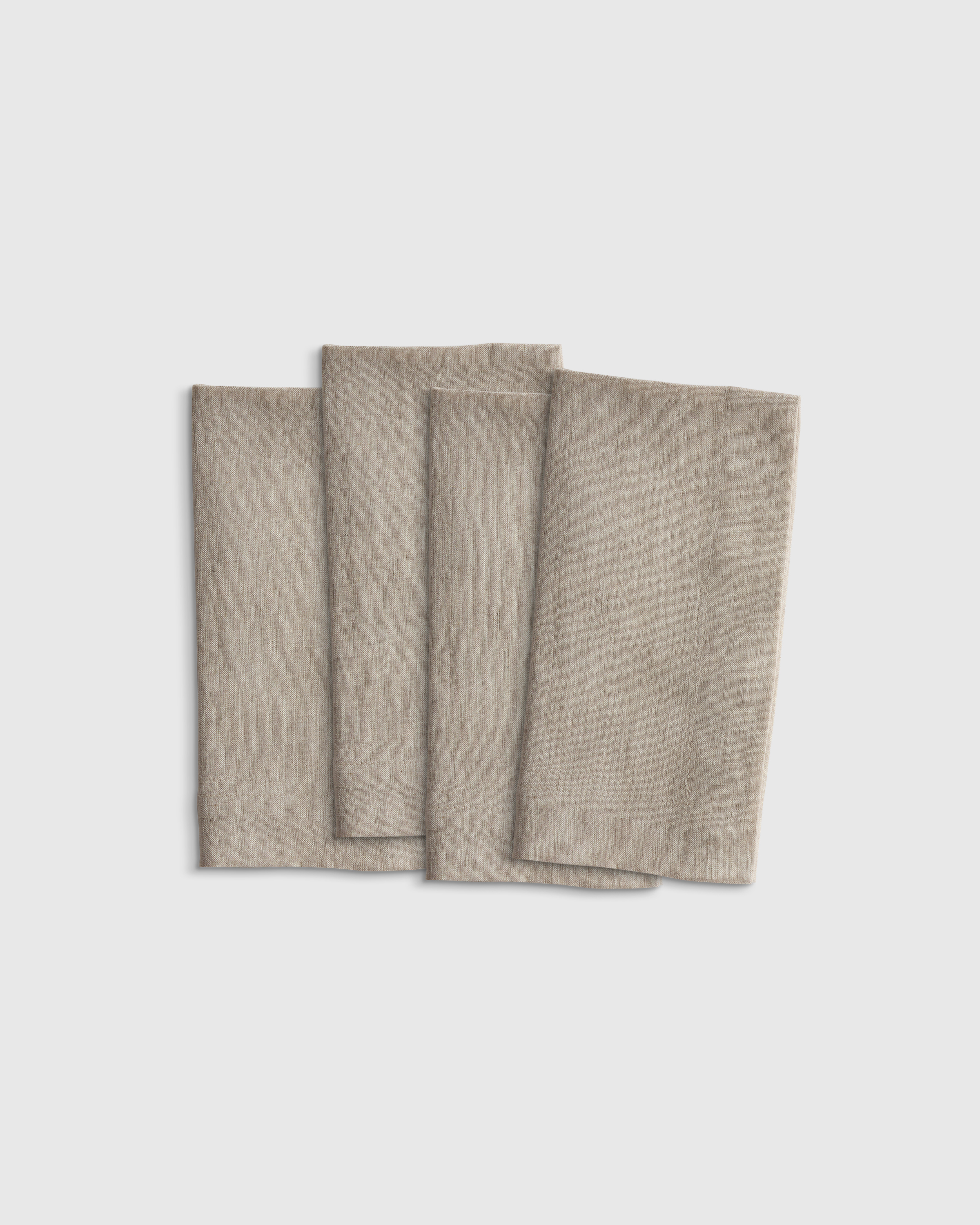 Flax European Linen Wide-Hem Napkins (Set of 4)