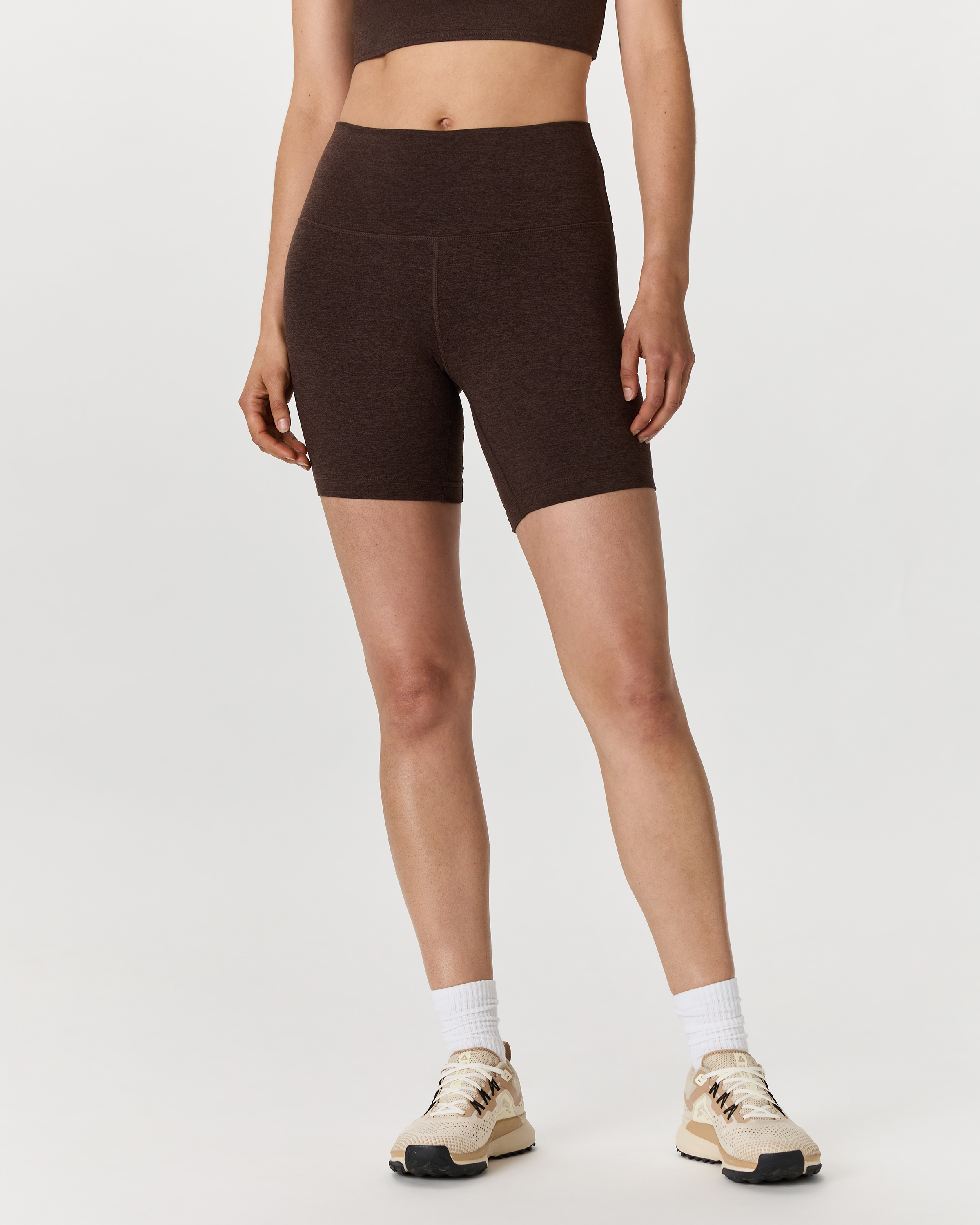 Heather Espresso Ultra-Soft Bike Short