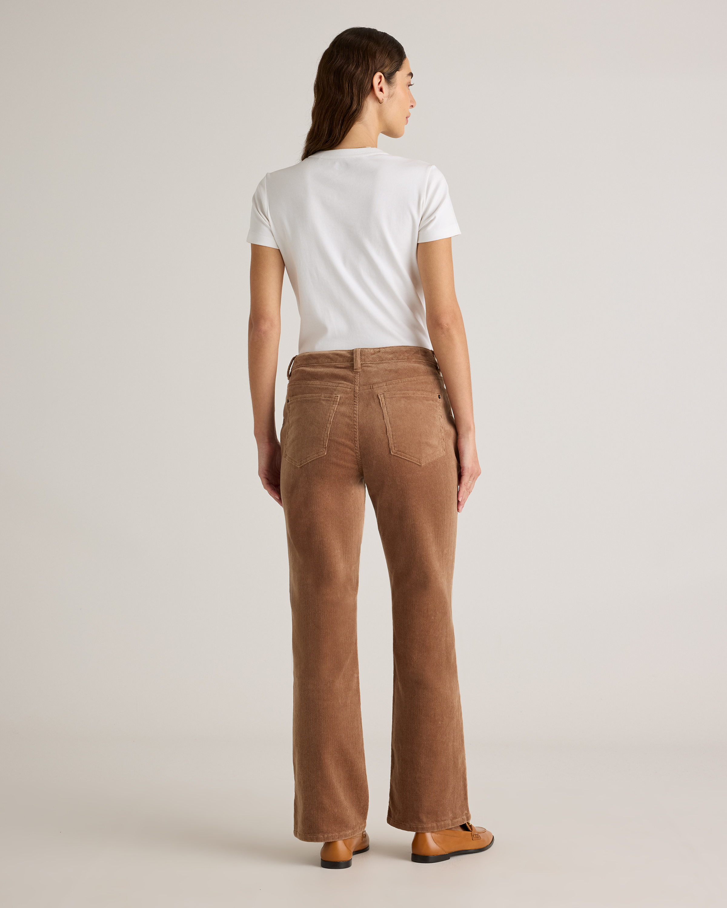 【PORTERNA】Dippy Corduroy Brushed Flare Trousers Flare Corduroy Pants in Stretch Corduroy – Draper James