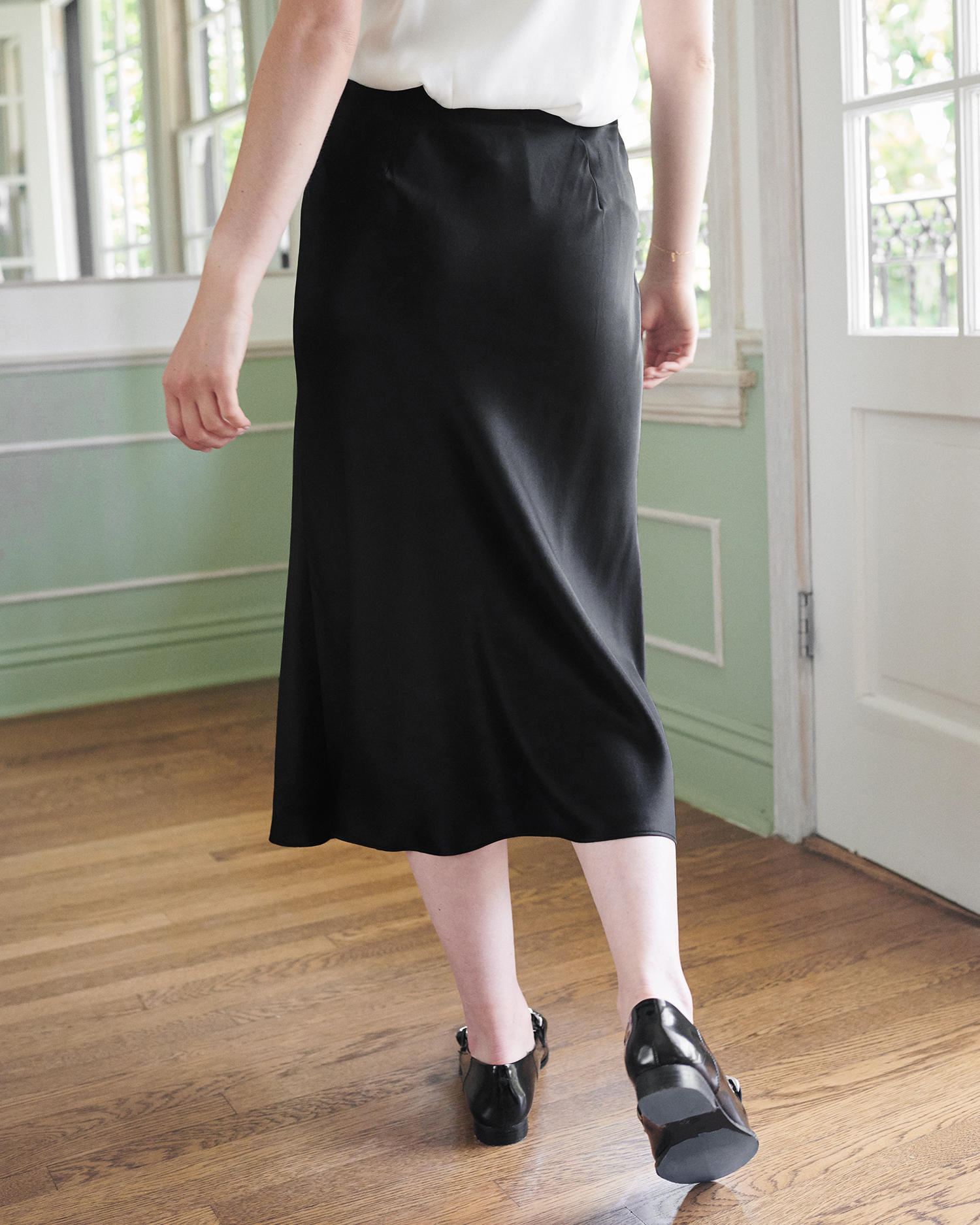 100% Washable Silk Skirt