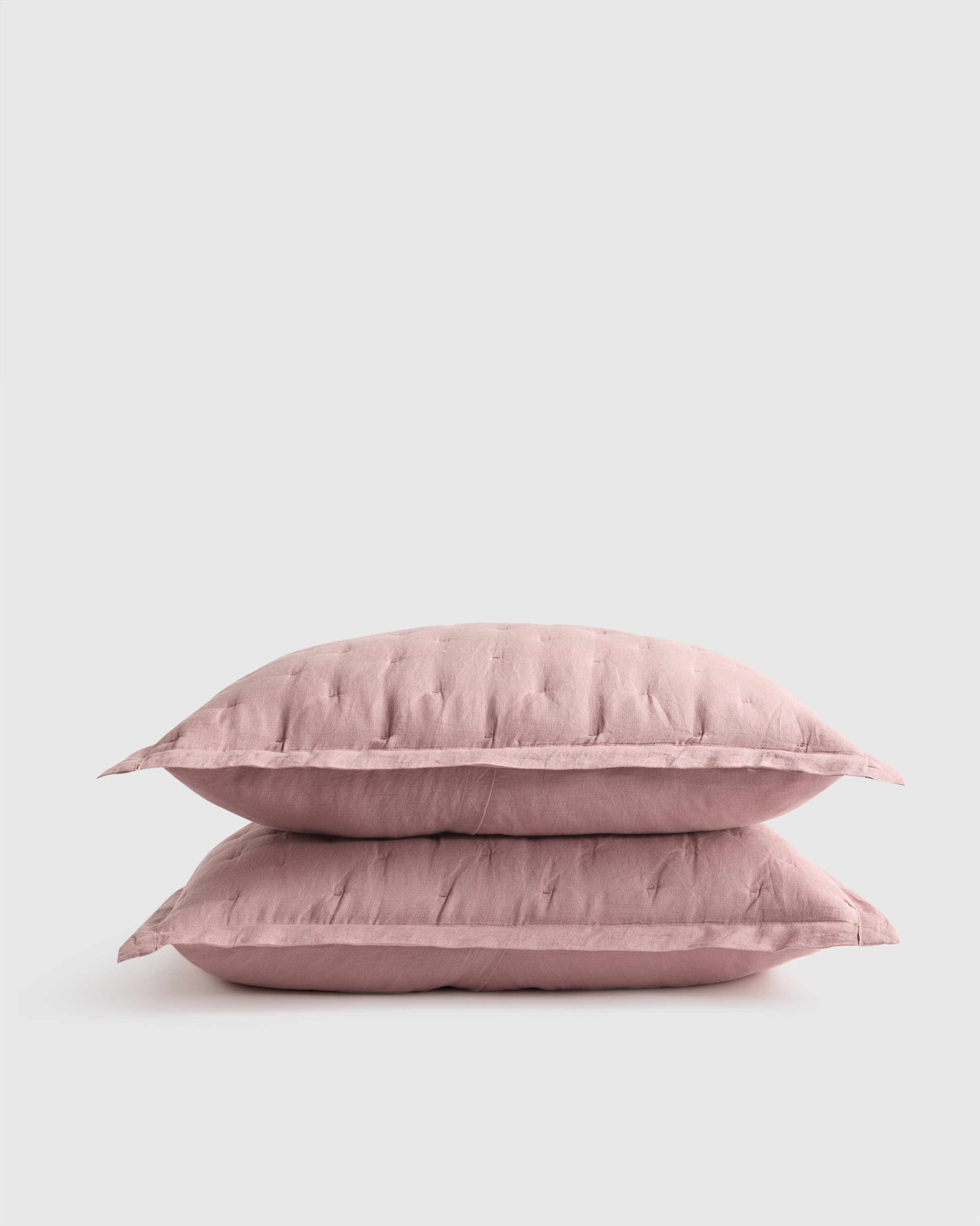 Dusty Mauve European Linen Dream Sham Set