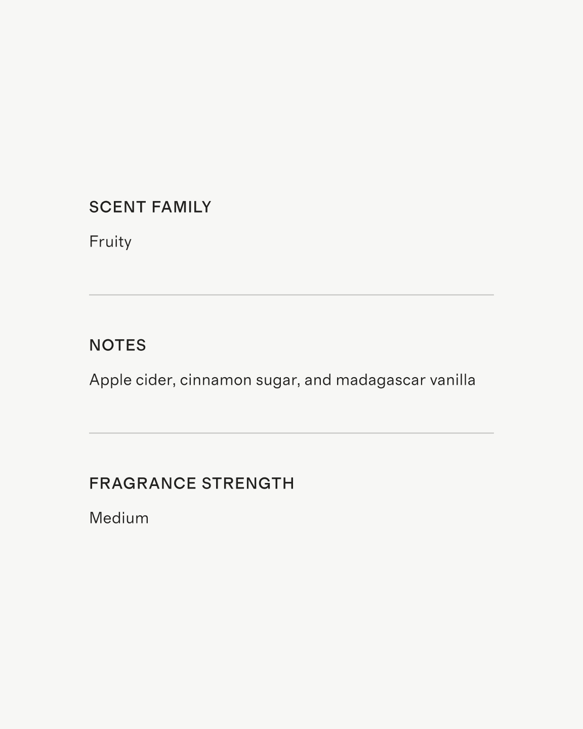 Harvest Cider scent