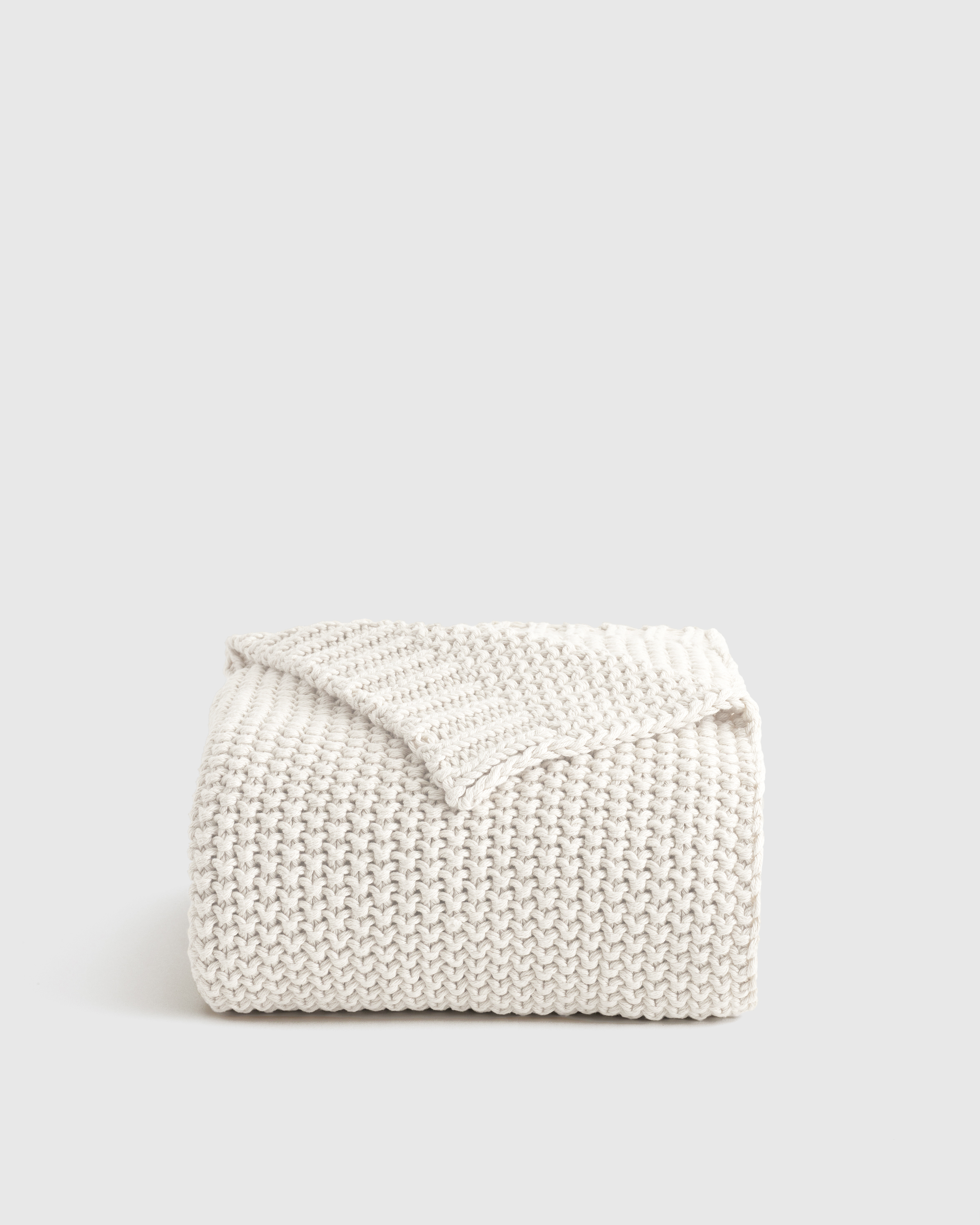 Ivory Cotton Fisherman Throw