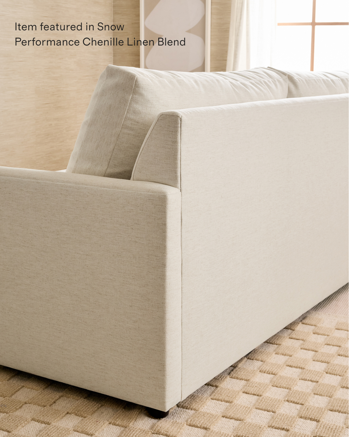 Brennan Performance Chenille Linen Blend L Sectional - Thumbnail 5