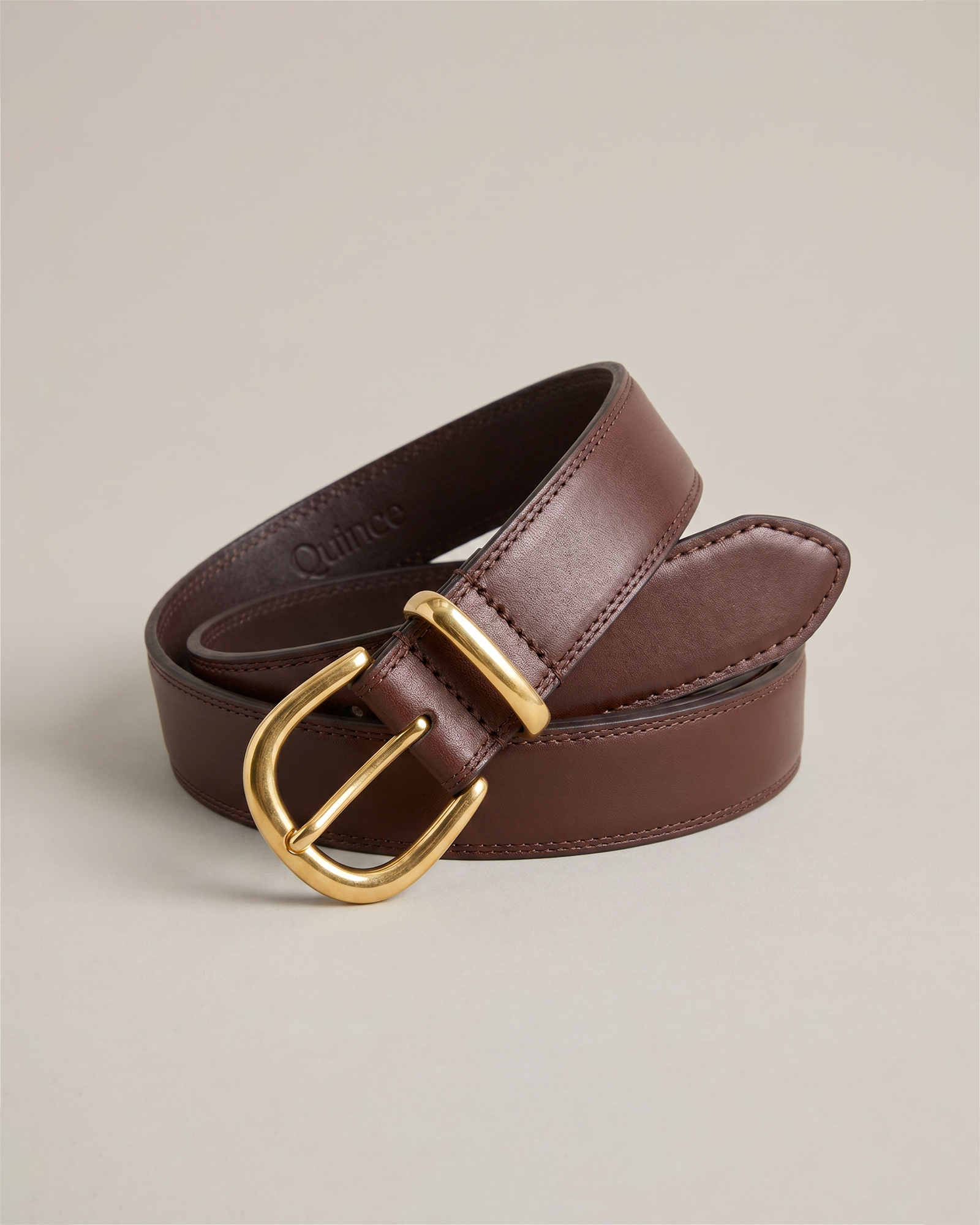 Espresso Brown Allegra European Leather Belt
