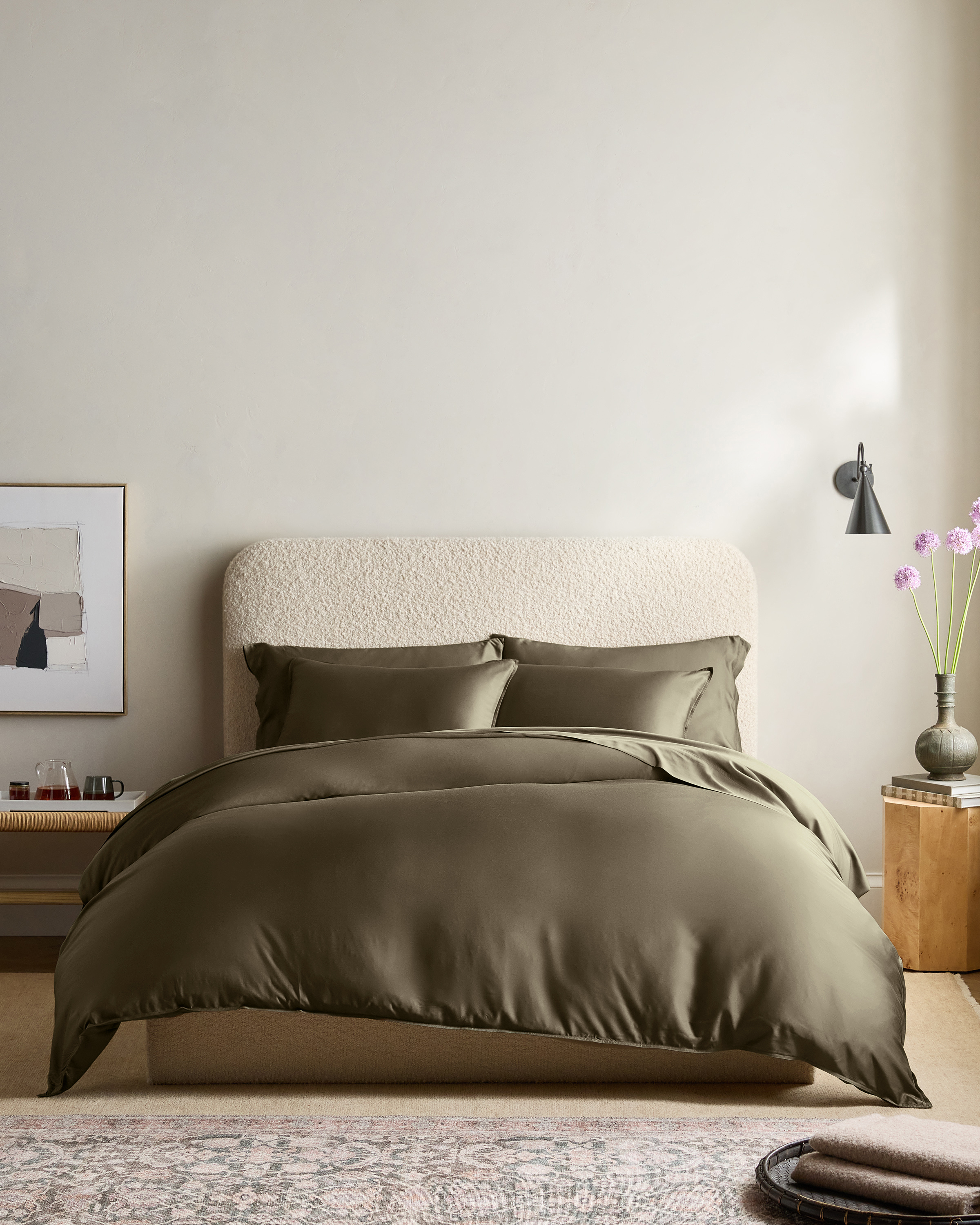 Dusty Olive Bamboo Deluxe Bedding Bundle