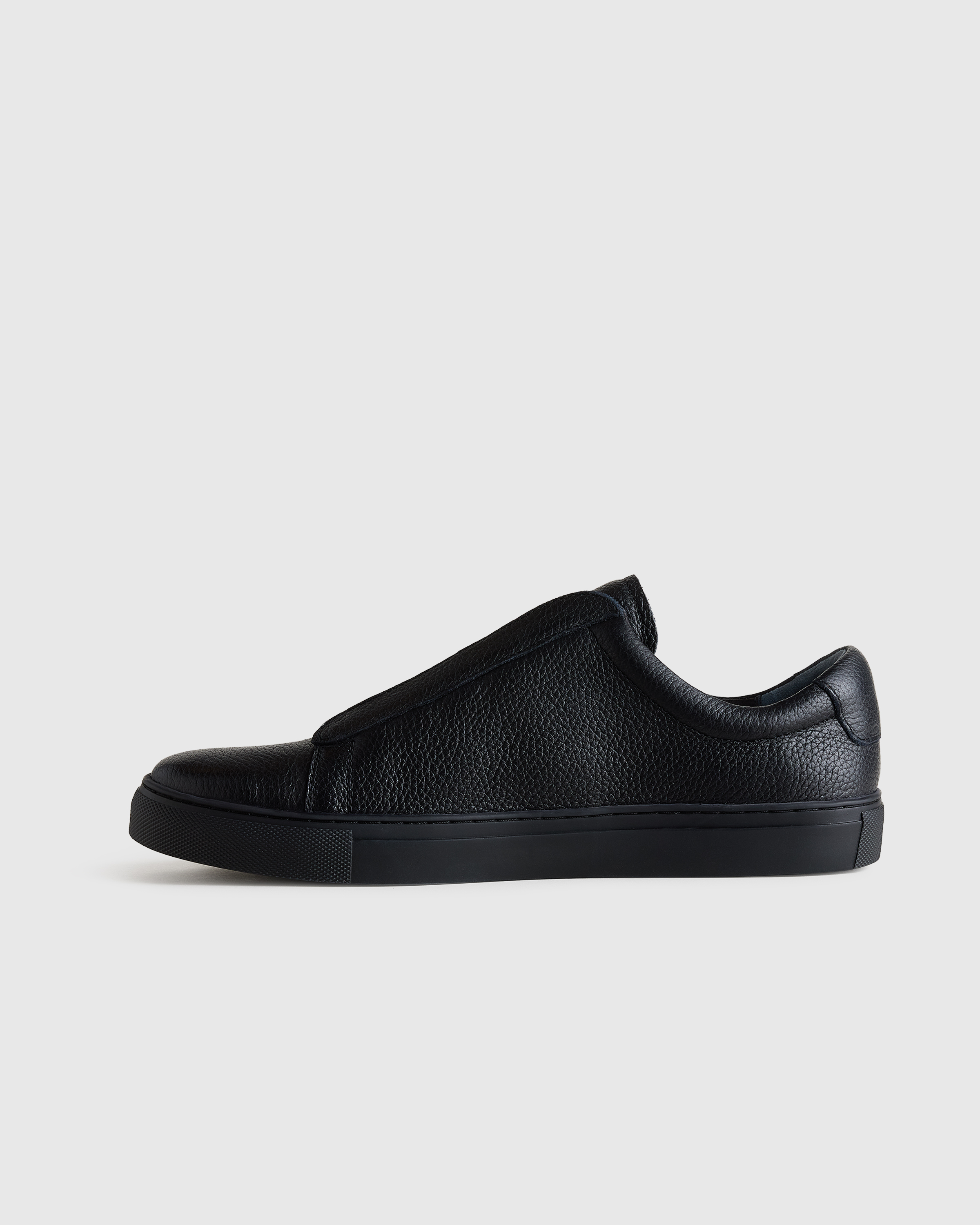 Deerskin Tailored Sneaker in Black