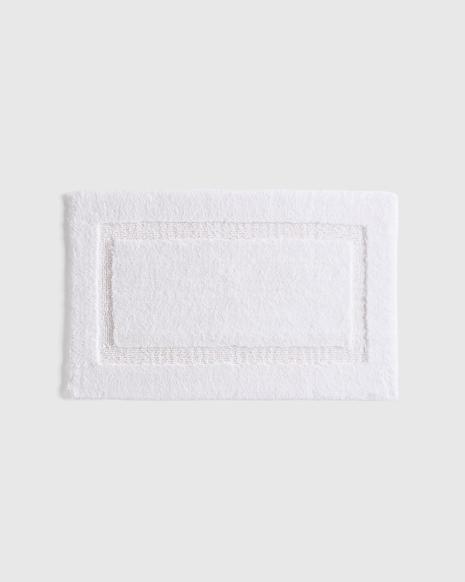 Turkish Cotton Non-Slip Bath Rug - White, 21"x34"