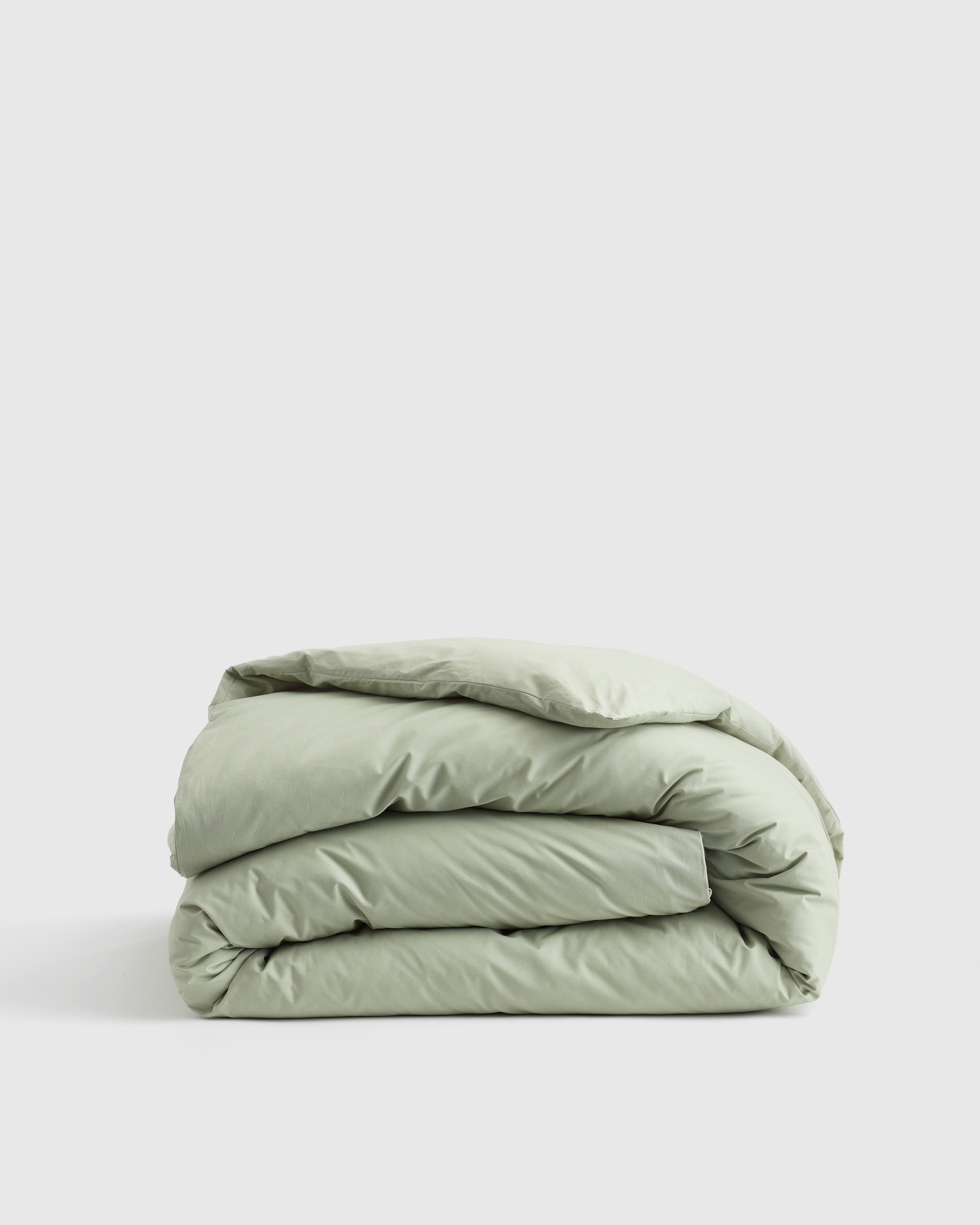 Sage Classic Organic Percale Duvet Cover