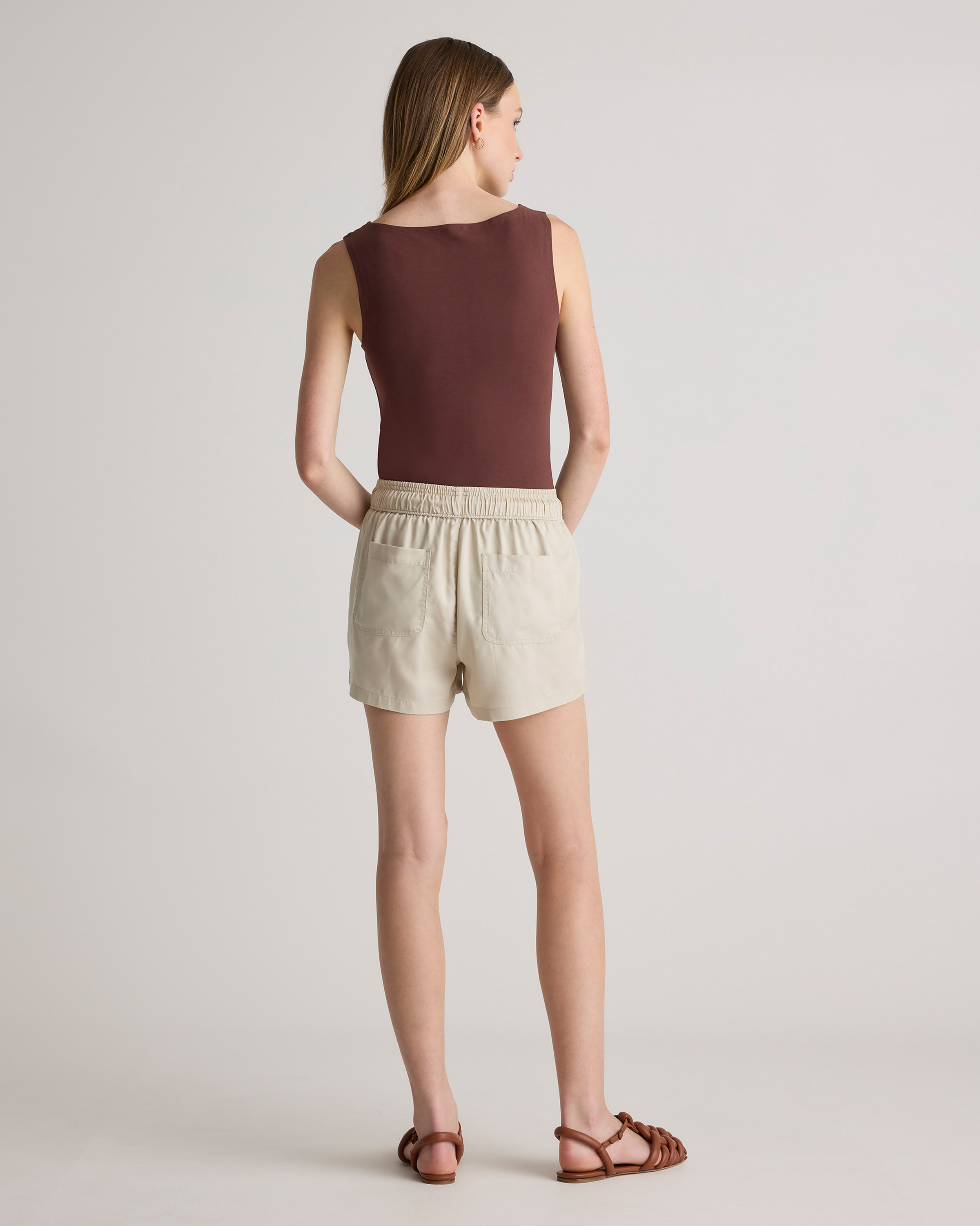 Vintage Wash Tencel Utility Short