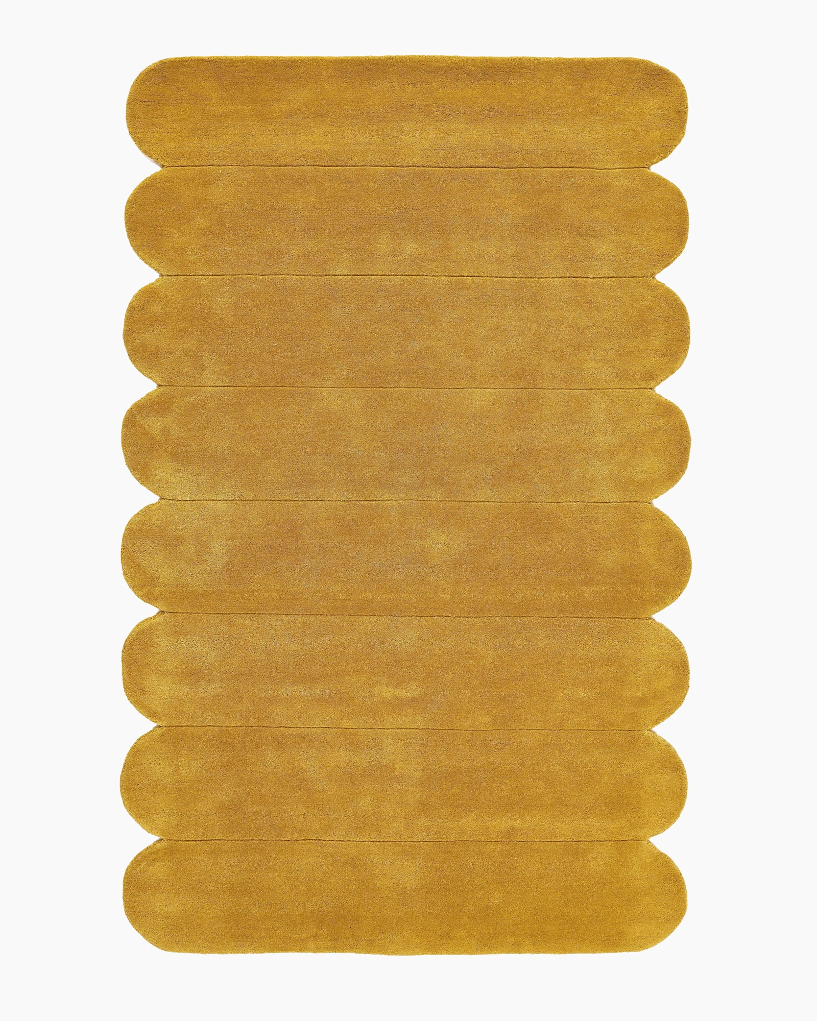 Scalloped Border Hand-Tufted Rug