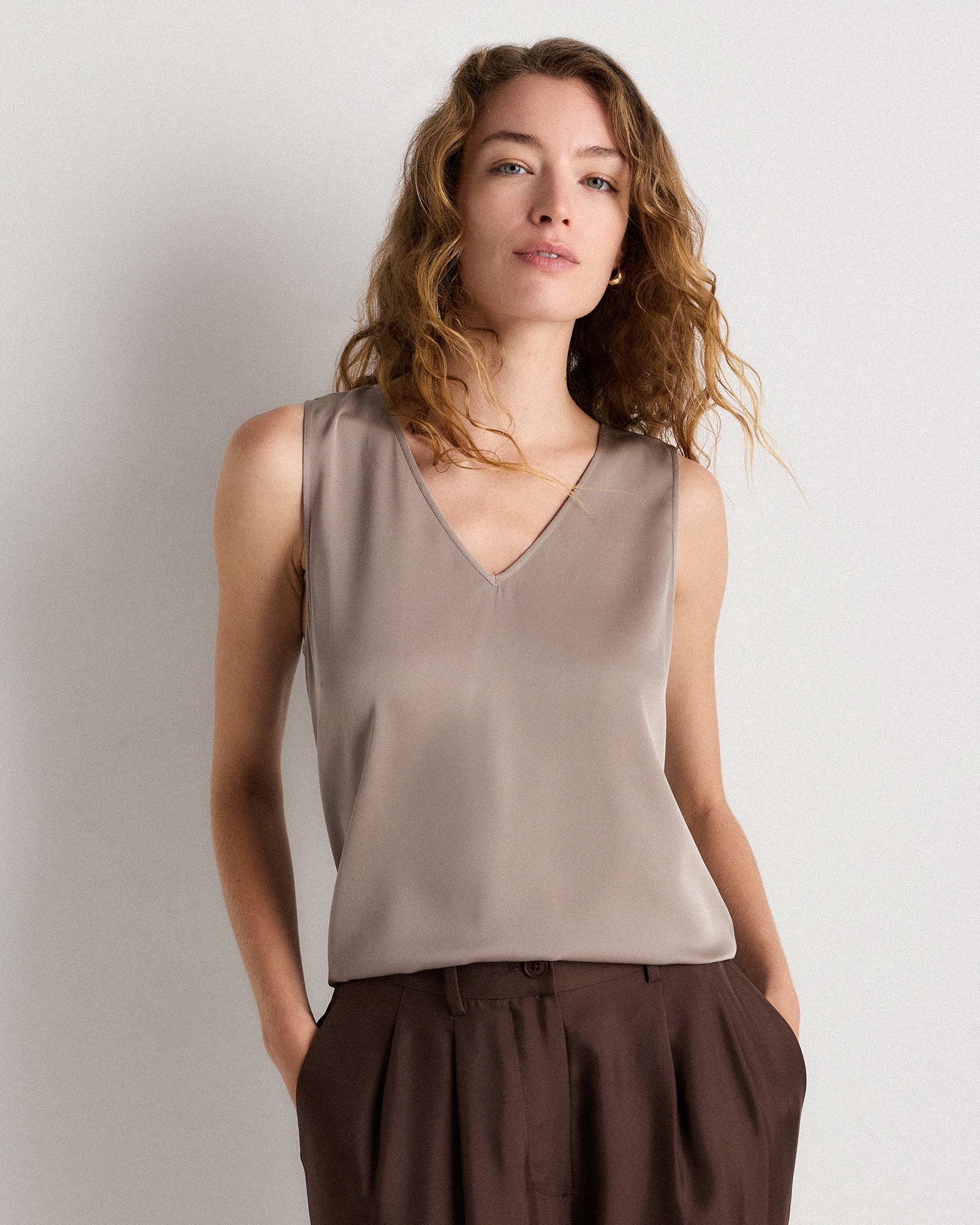 Washable Stretch Silk Tank | Quince