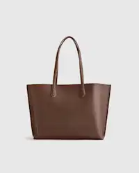 Adeline Shopper Tote in Dark Brown