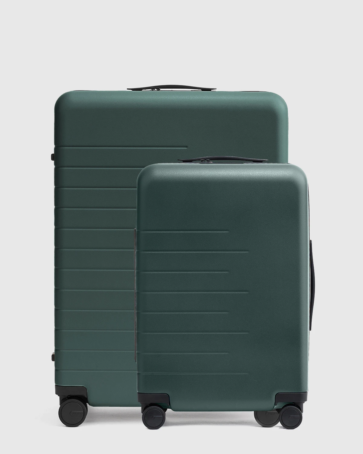 Carry-On & Large Check-In Suitcase Set - Dark Green