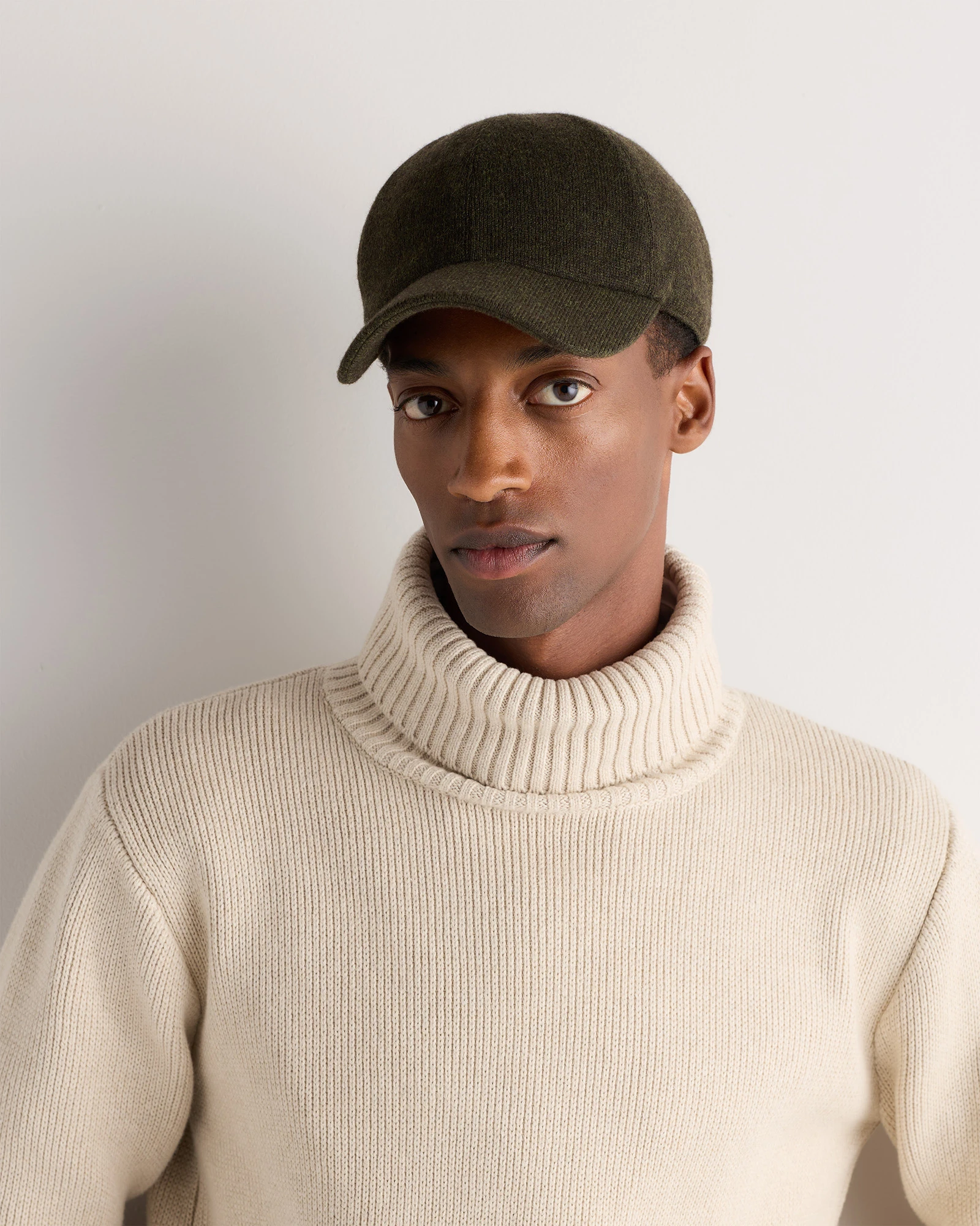 Logoless Cashmere Baseball Cap