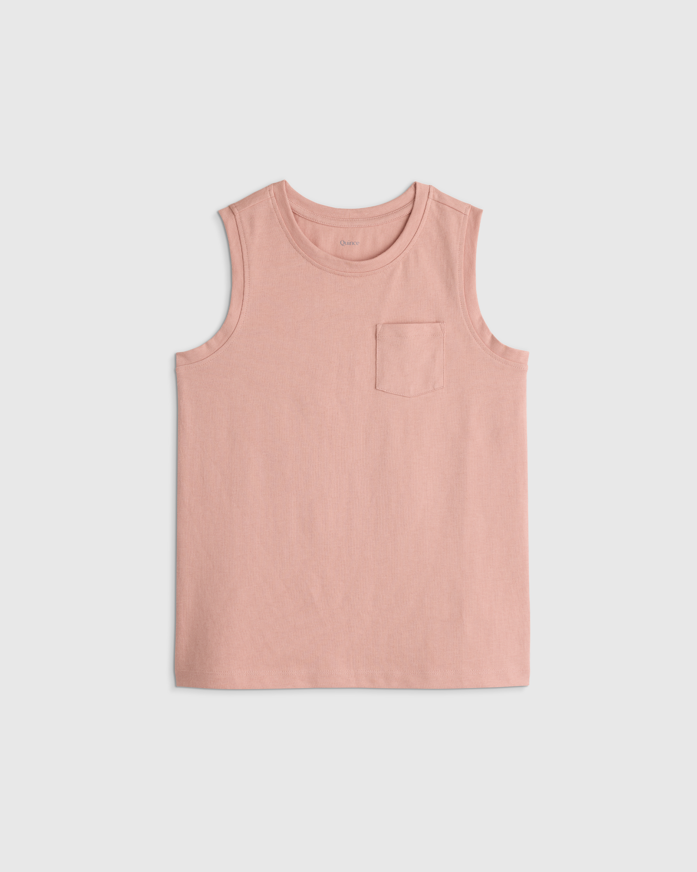 Pink Rose 100% Organic Cotton Jersey Tank