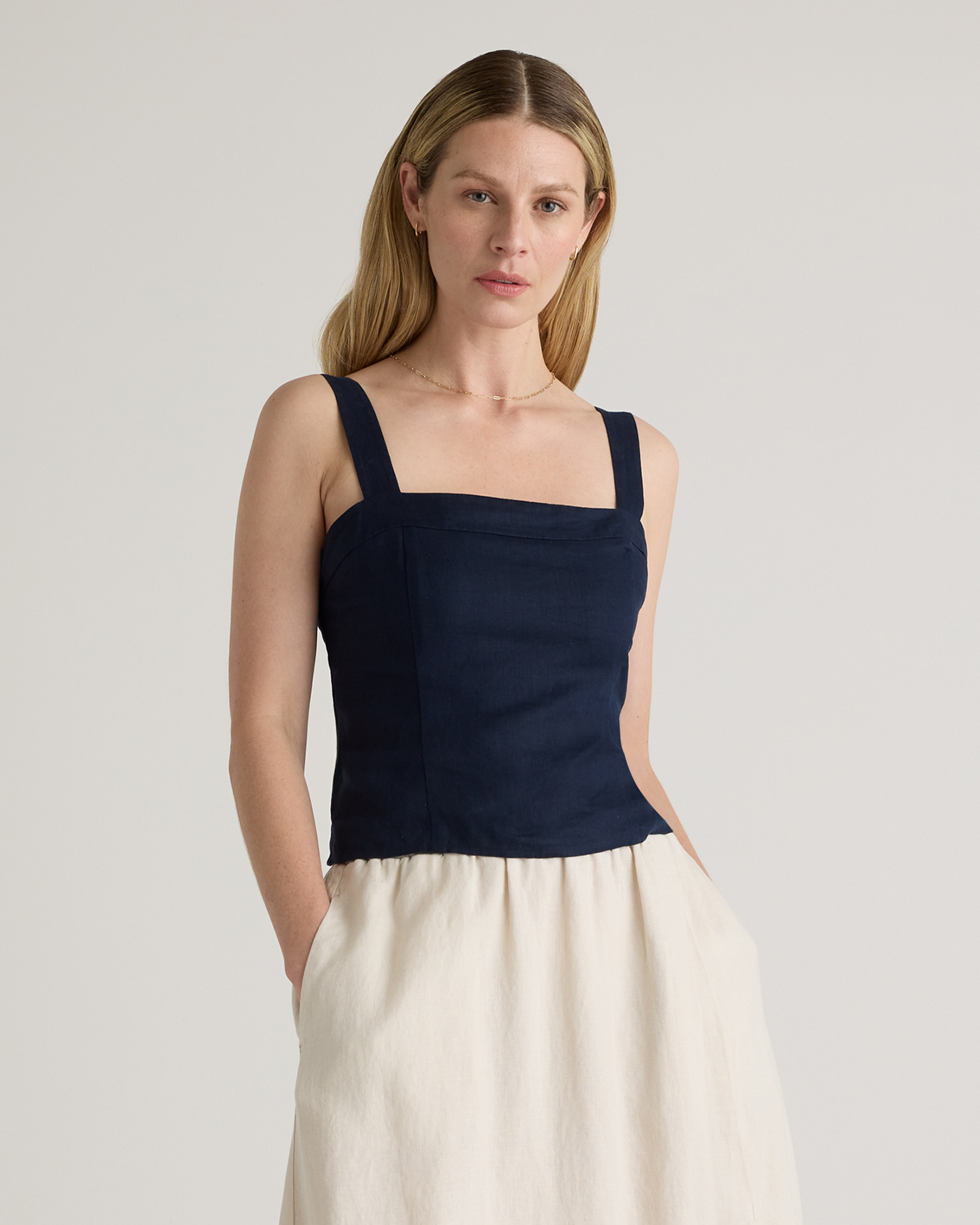100% European Linen Skort