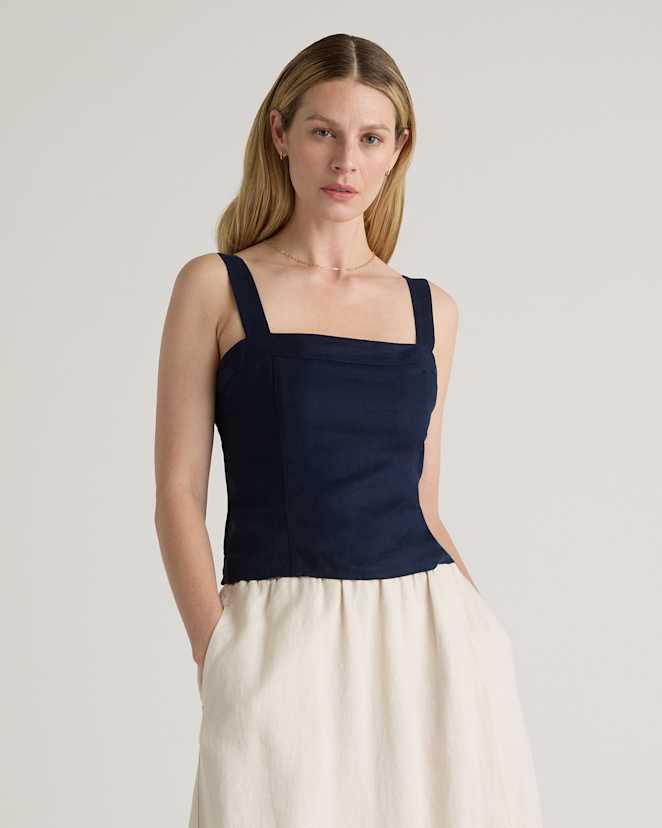 100% European Linen Skort
