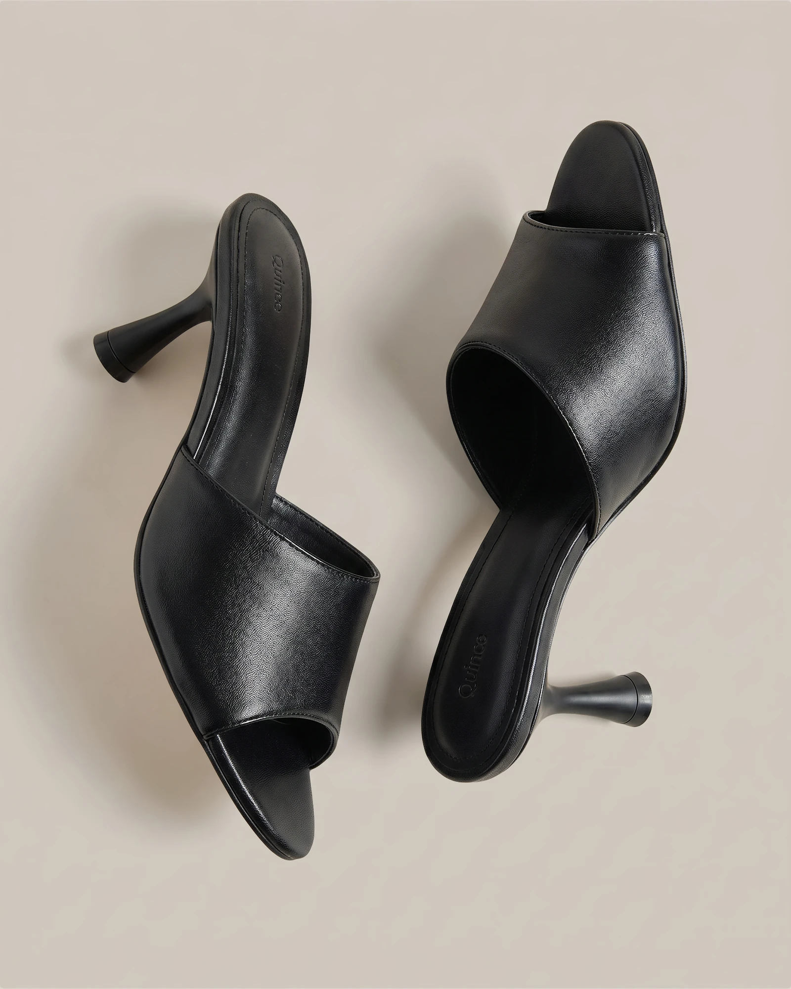 Italian Leather 65mm Stiletto Mule