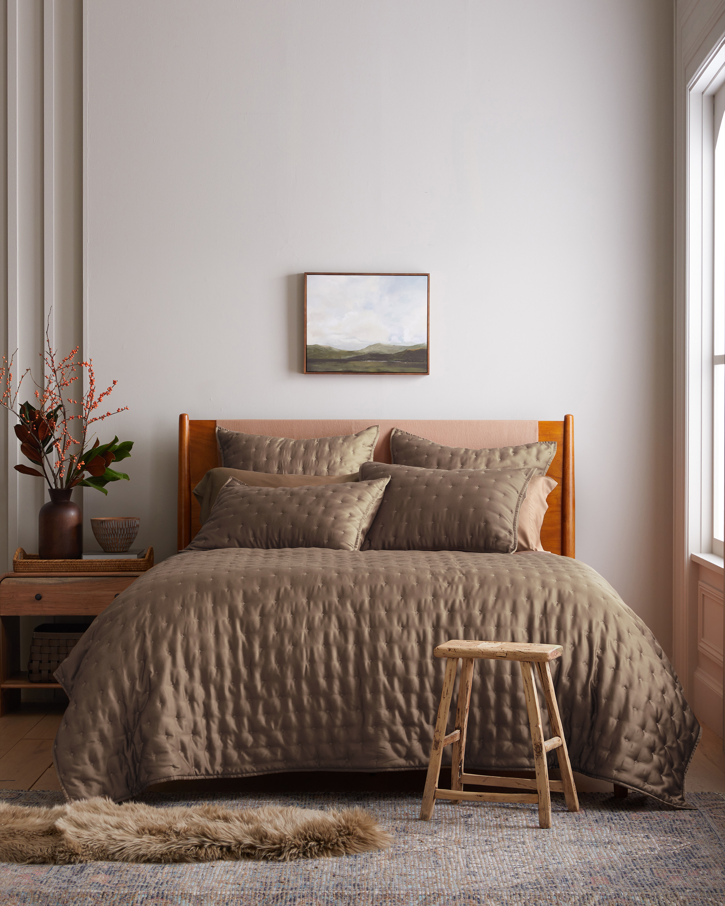 BambooQuiltSet Terracotta 915