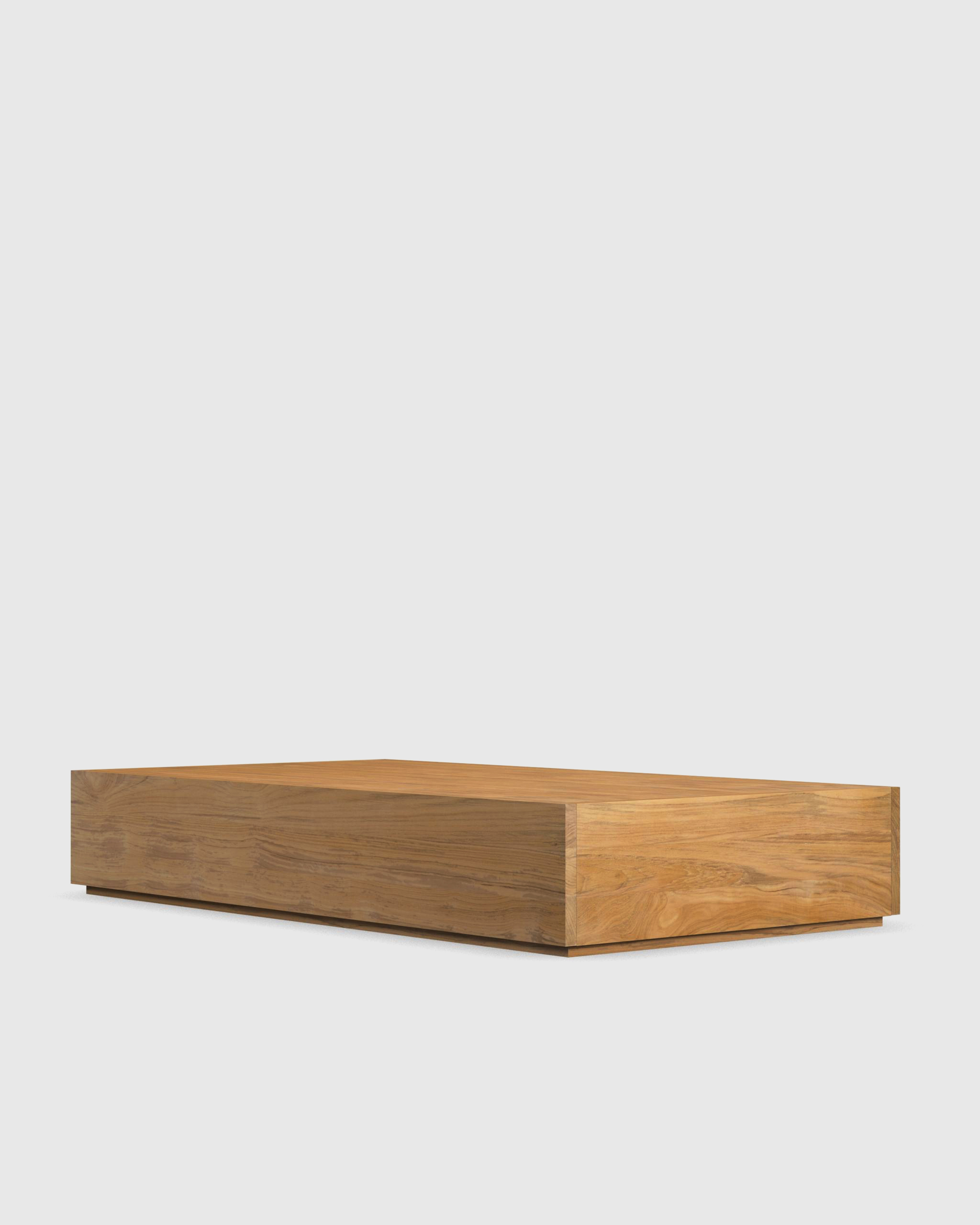 Solid Teak Outdoor Coffee Table - Thumbnail 3