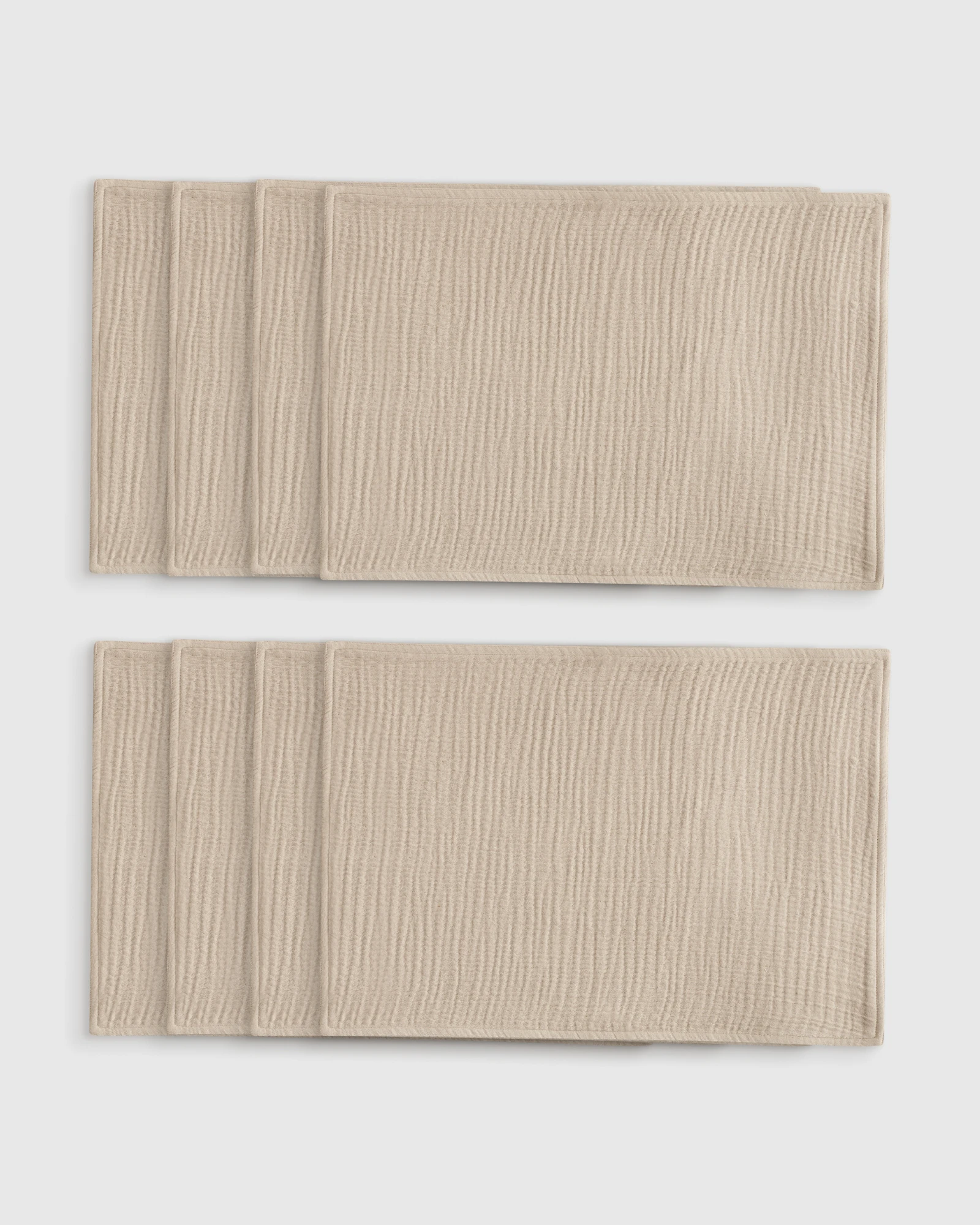 Organic Cotton Gauze Placemats (Set of 8) - Dune