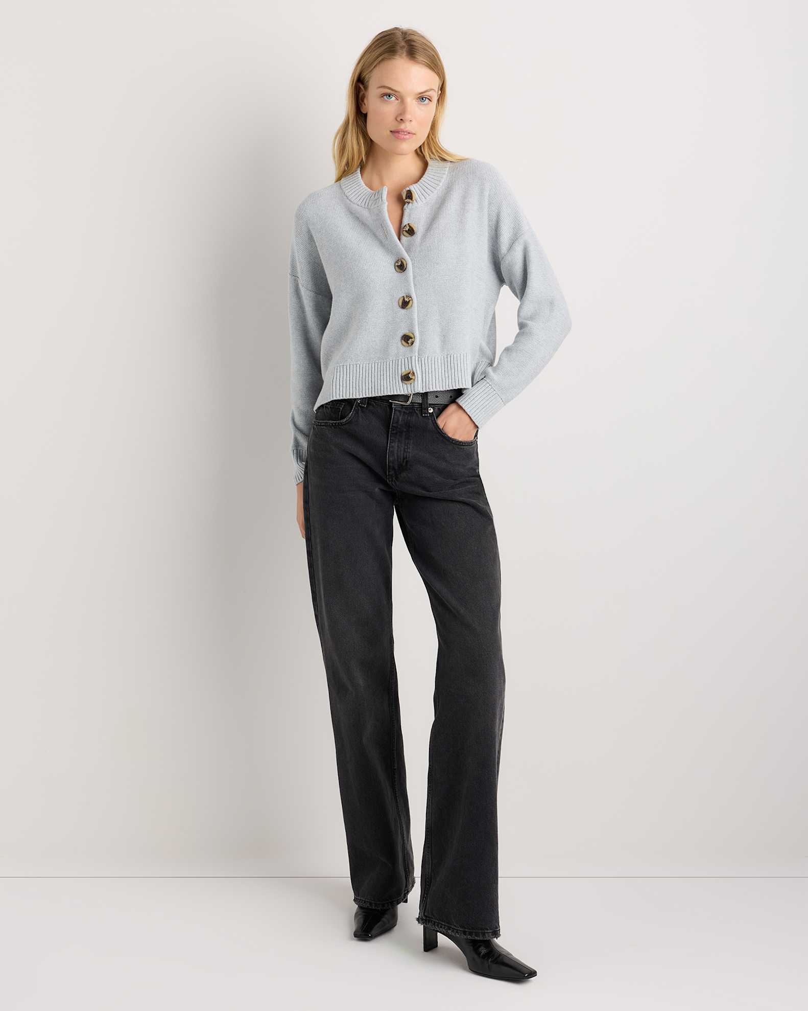 French Terry Modal Cardigan