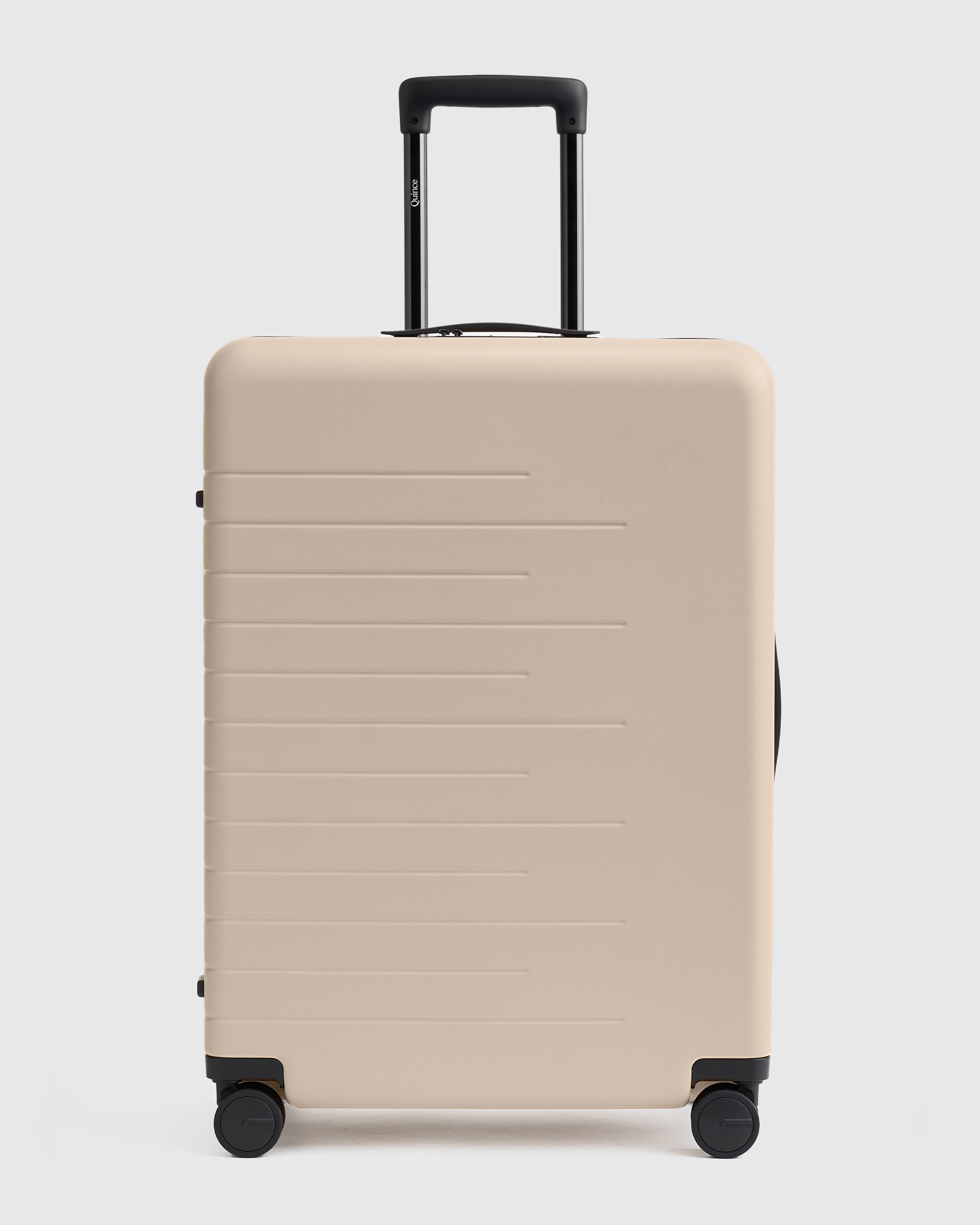 Tan Expandable Large Check-In Suitcase