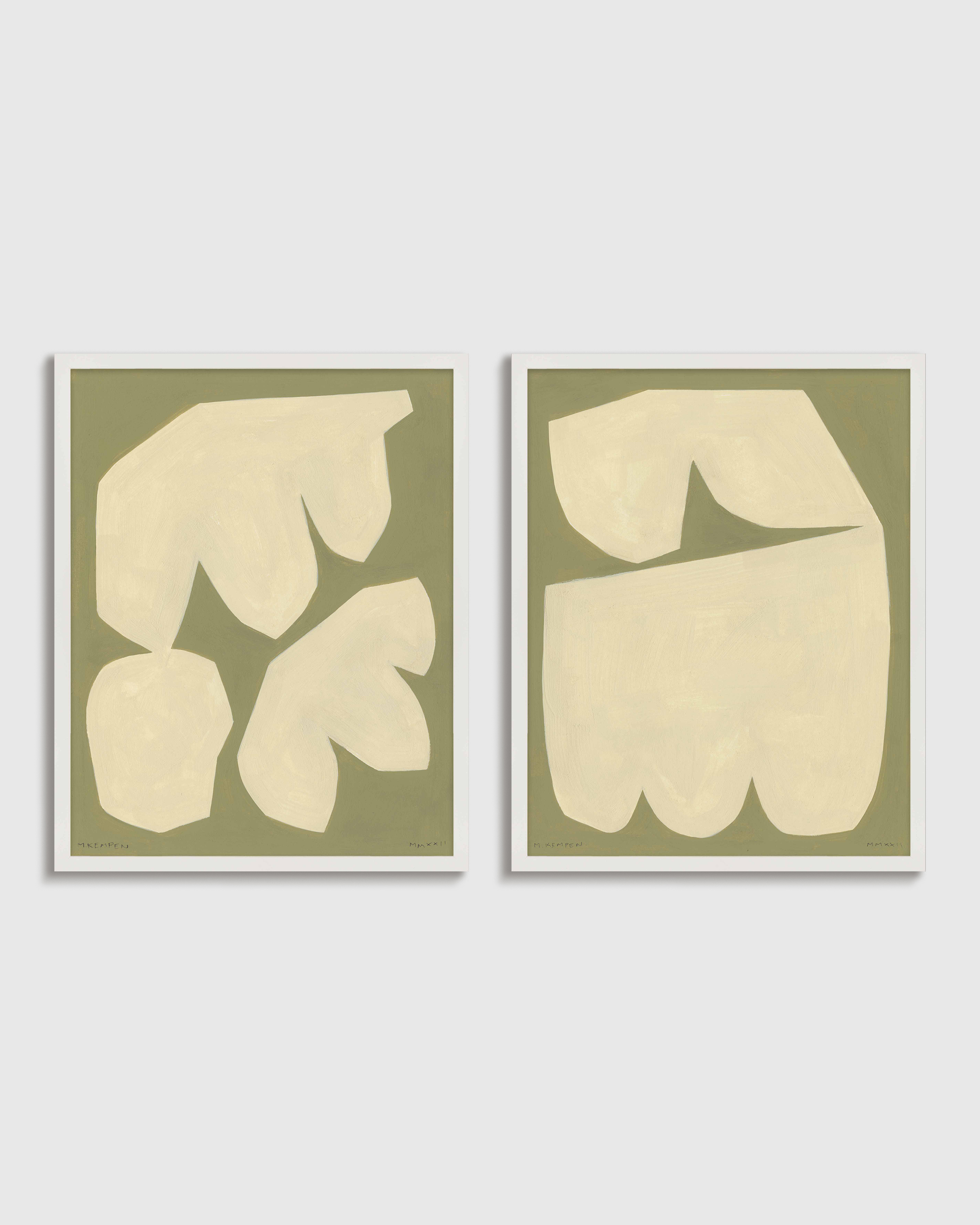 White Drift by Michael Kempen (Set of 2)